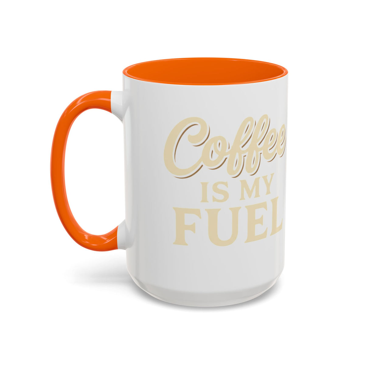 Coffee Is My Fuel Accent Coffee Mug — 11/15oz Ceramic Gift for Coffee Lovers