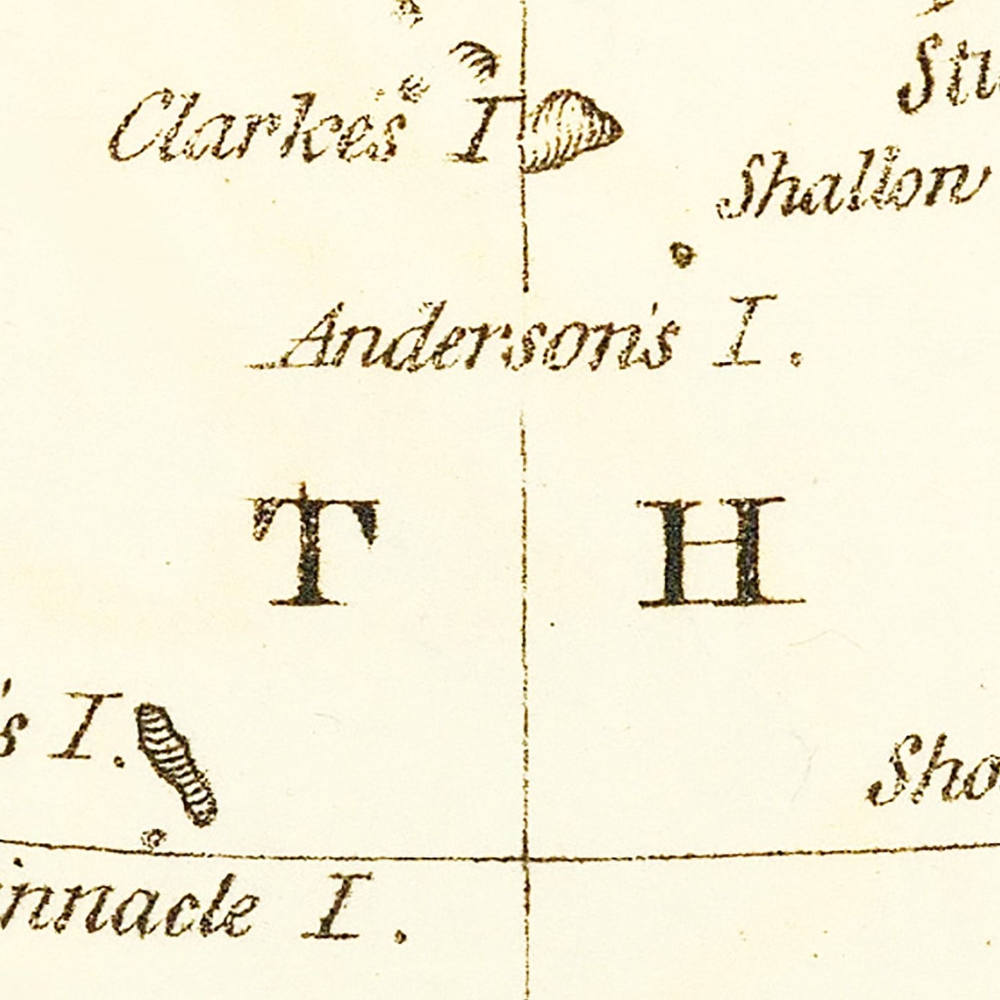Vintage Map of Behring's Strait 1802