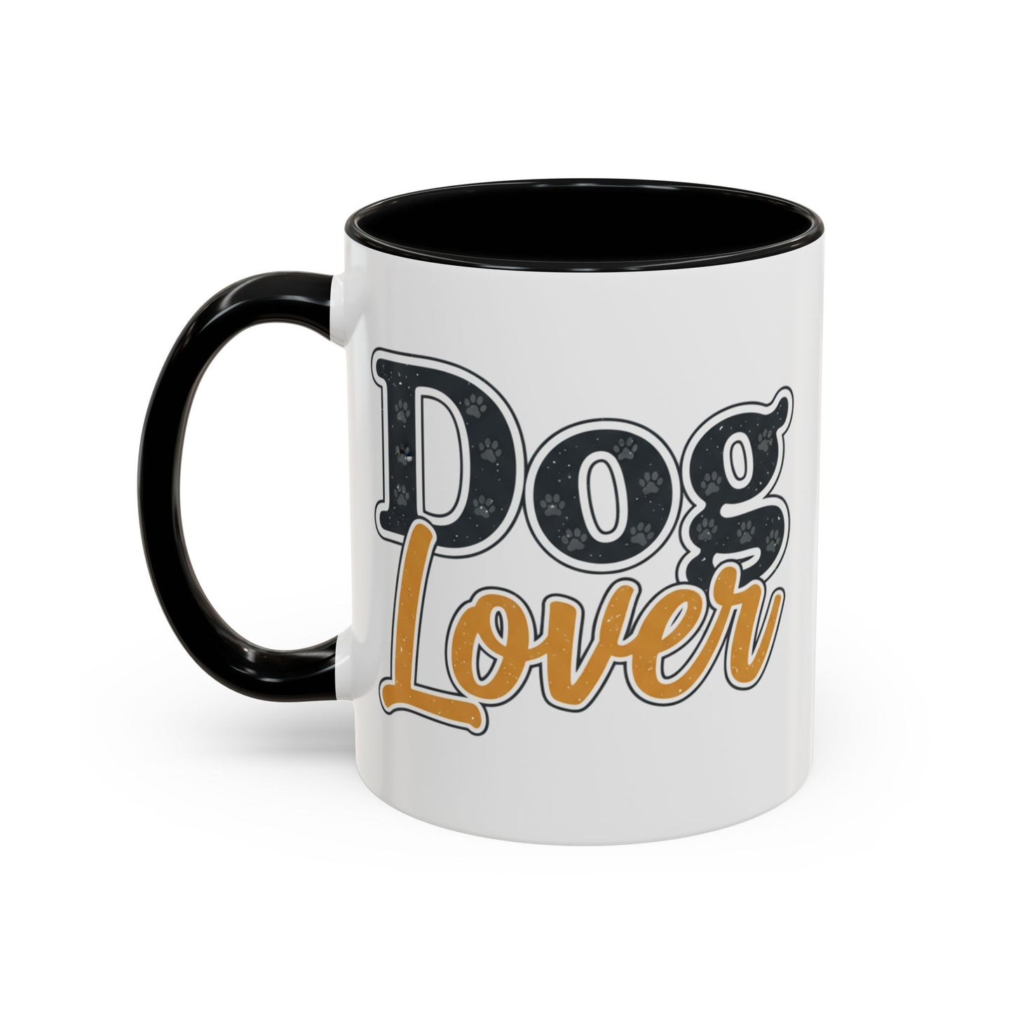 Dog Lover Accent Coffee Mug — 'Dog Lover' 11/15oz Ceramic Mug