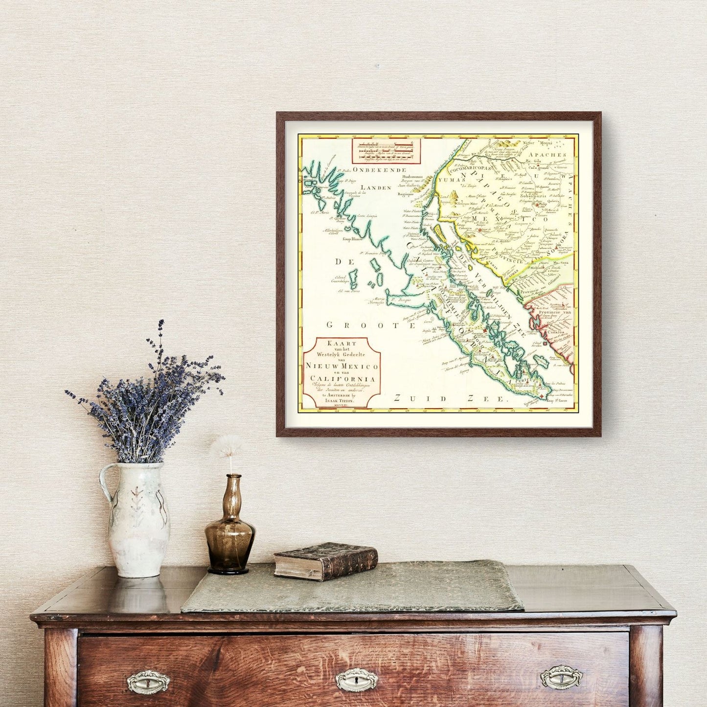 Vintage Map of California 1765