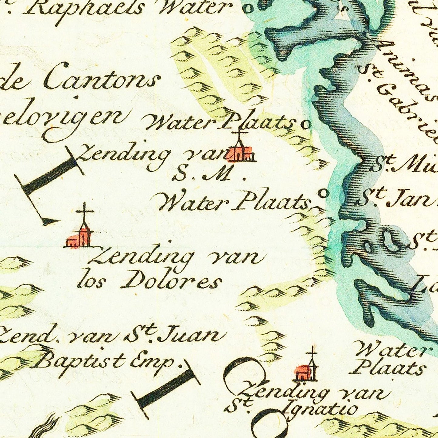 Vintage Map of California 1765