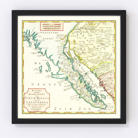 Vintage Map of California 1765