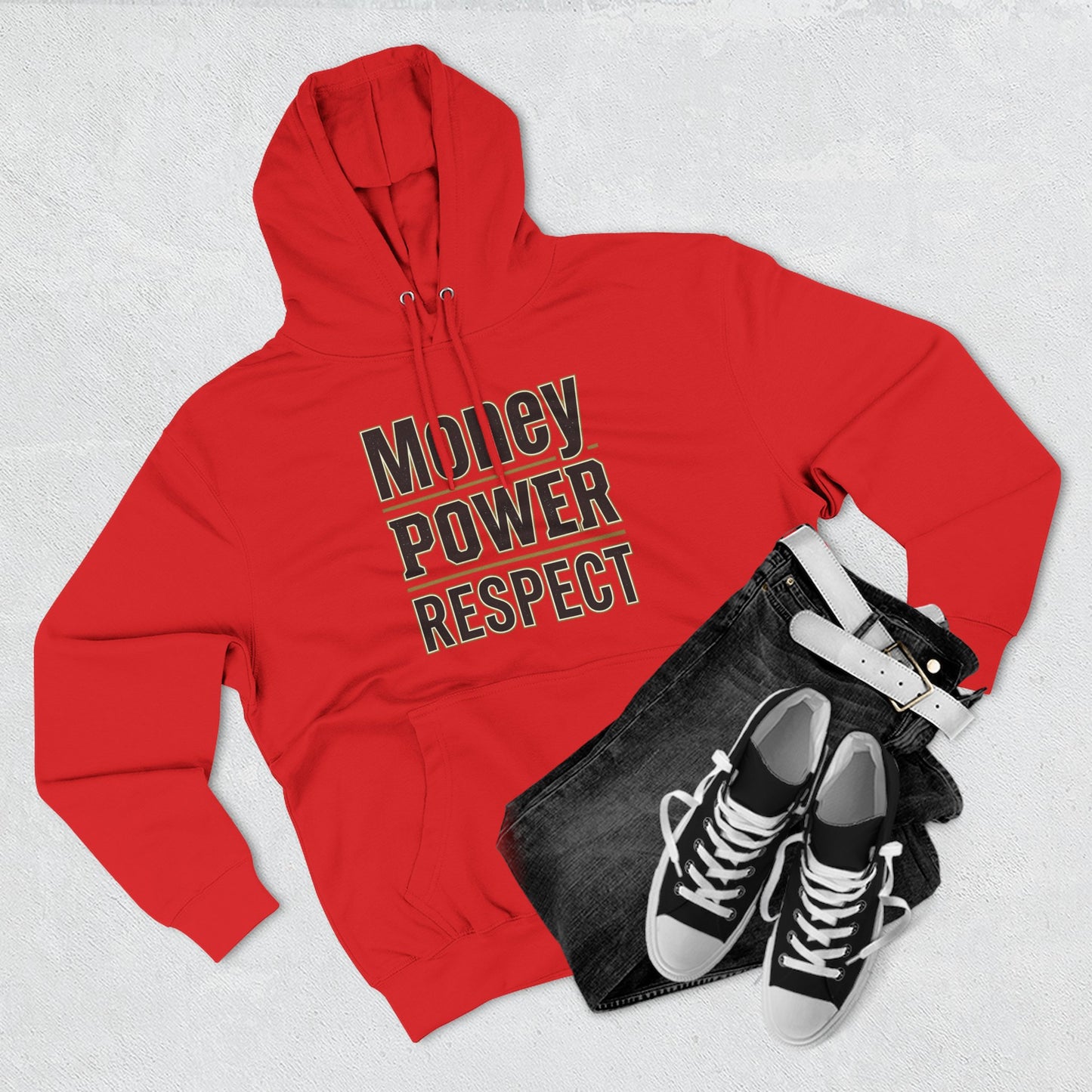 Money • Power • Respect Hoodie – Bold Graphic Fleece Pullover