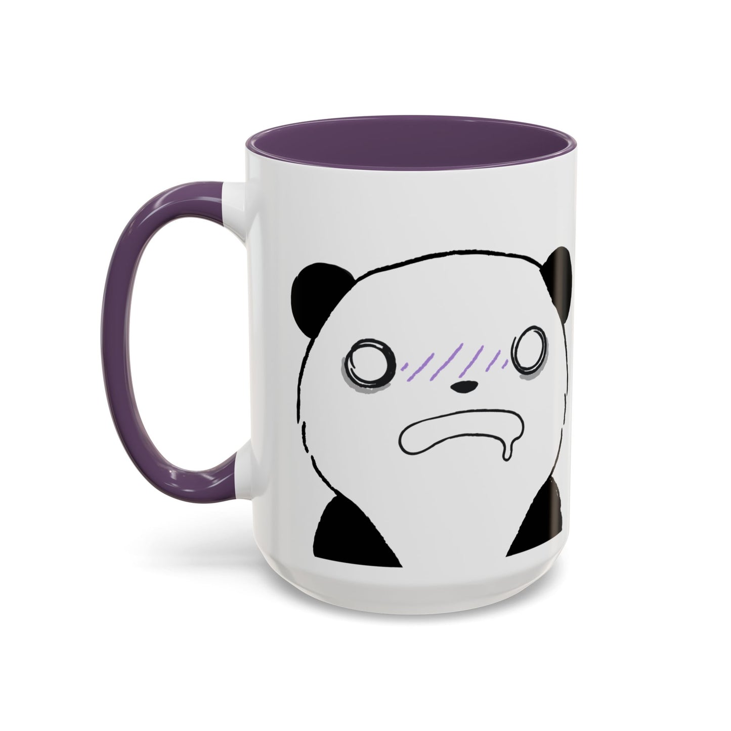 Just Give Me My Coffee!!! Accent Mug — Panda Coffee Lover Gift (11/15oz)