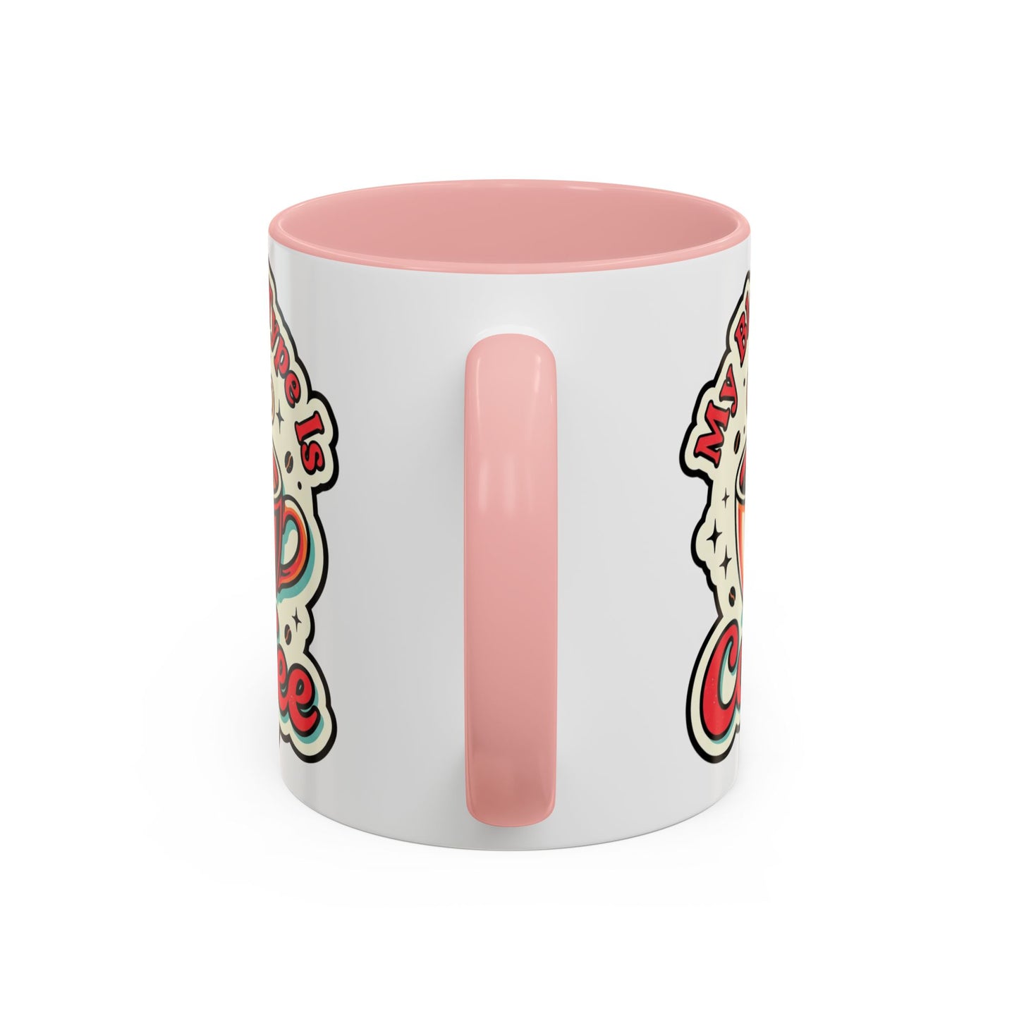 Coffee Mug - "My Blood Type Is Coffee" Accent Ceramic Mug (11oz & 15oz)