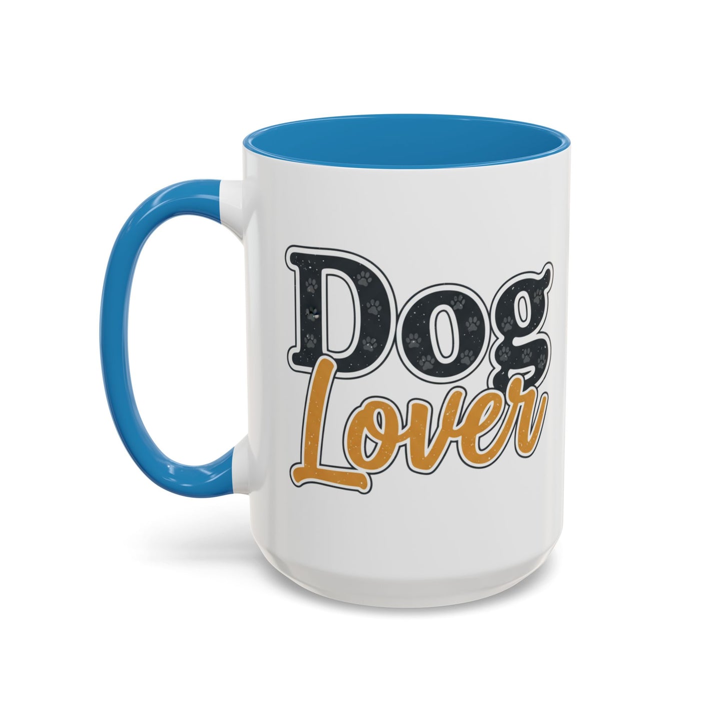 Dog Lover Accent Coffee Mug — 'Dog Lover' 11/15oz Ceramic Mug
