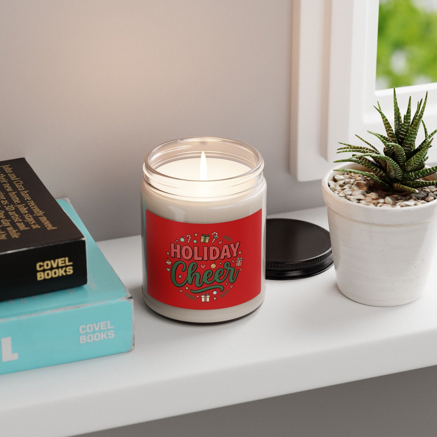 Holiday Cheer Scented Soy Candle — 9oz Festive Christmas Fragrance