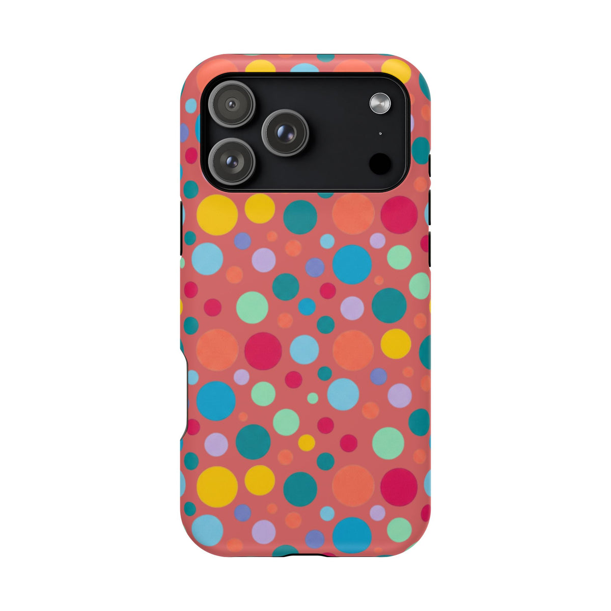 Colorful Polka Dot Magnetic Phone Case — Impact-Resistant, Vibrant Retro Dots