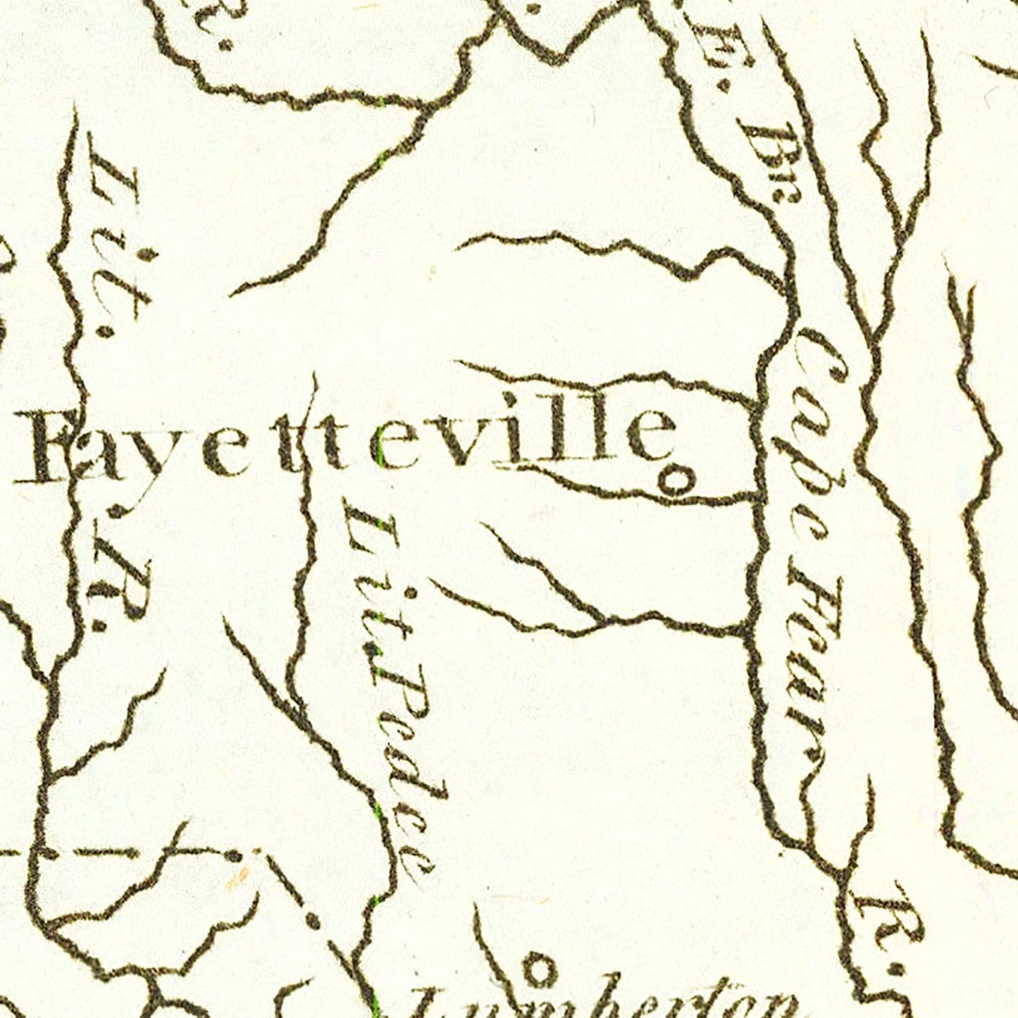 Vintage Map of North Carolina 1795