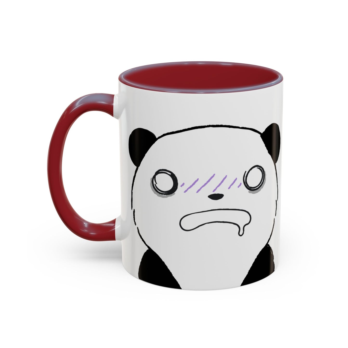 Just Give Me My Coffee!!! Accent Mug — Panda Coffee Lover Gift (11/15oz)