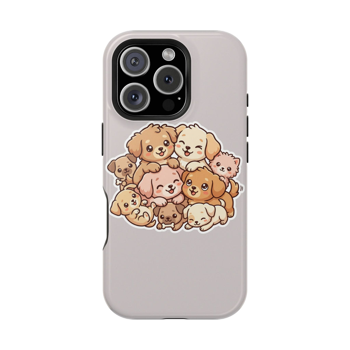 Cute Puppy Pile Magnetic Impact-Resistant Phone Case