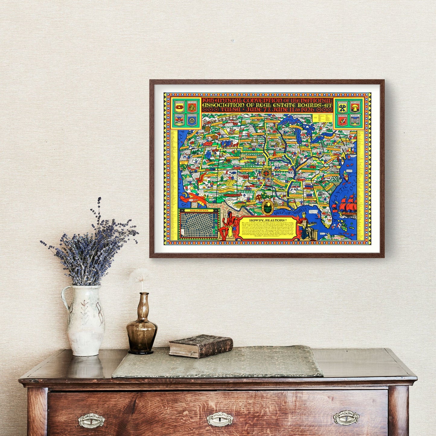National Association of Real Estate Boards United States Map, 1926