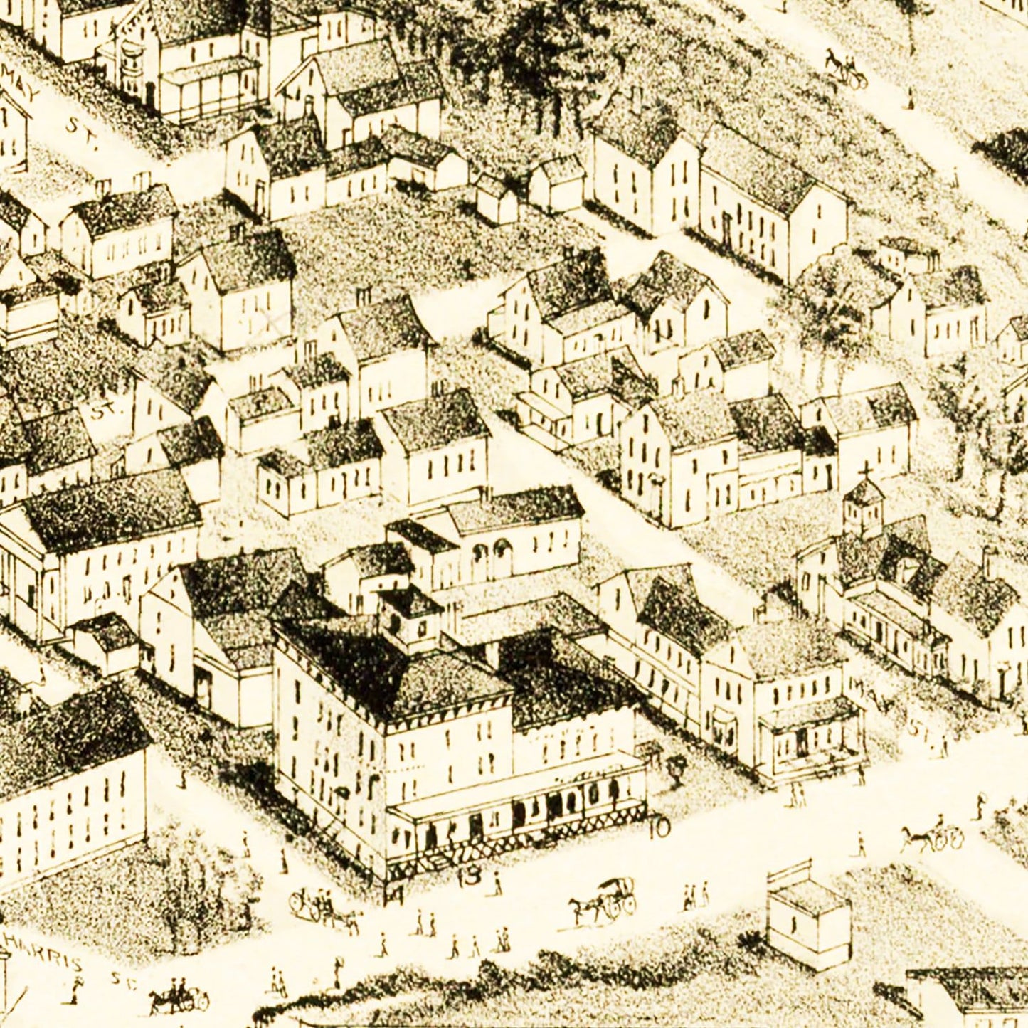 Vintage Map of Oakdale, Massachusetts 1891