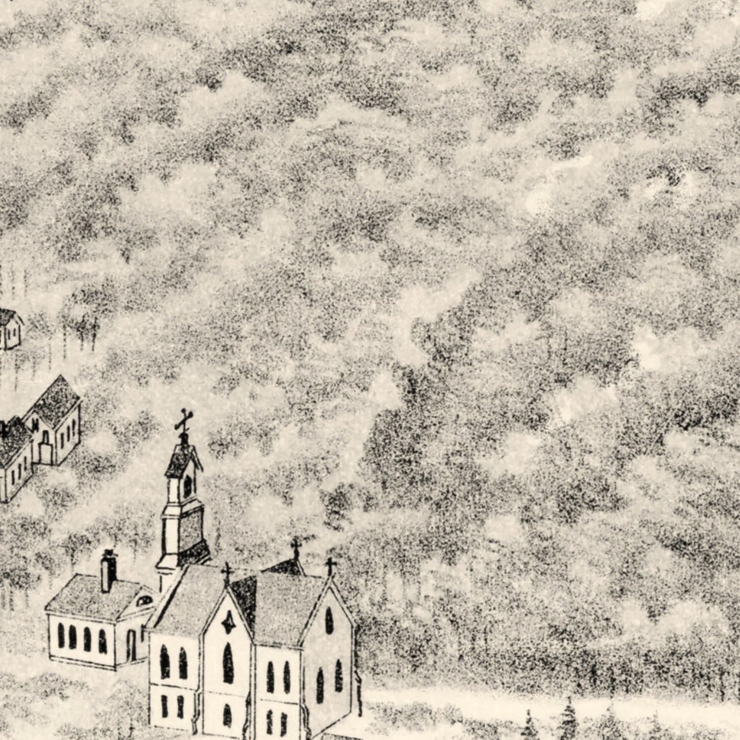 Vintage Map of Southville, Massachusetts 1887