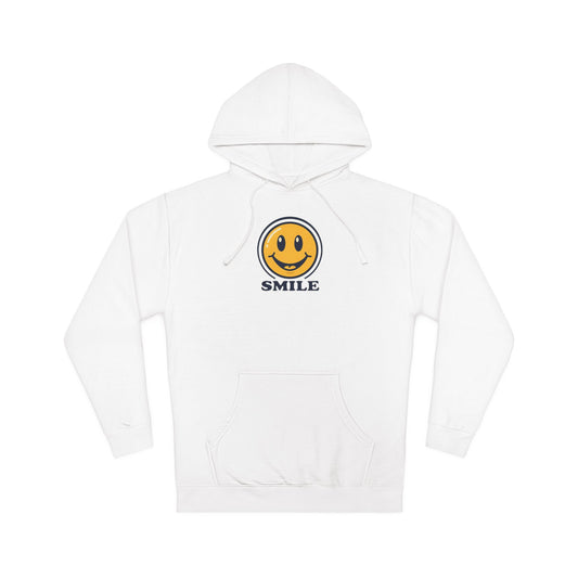Smile Smiley Face Hoodie — Retro Yellow Emoticon Graphic Pullover