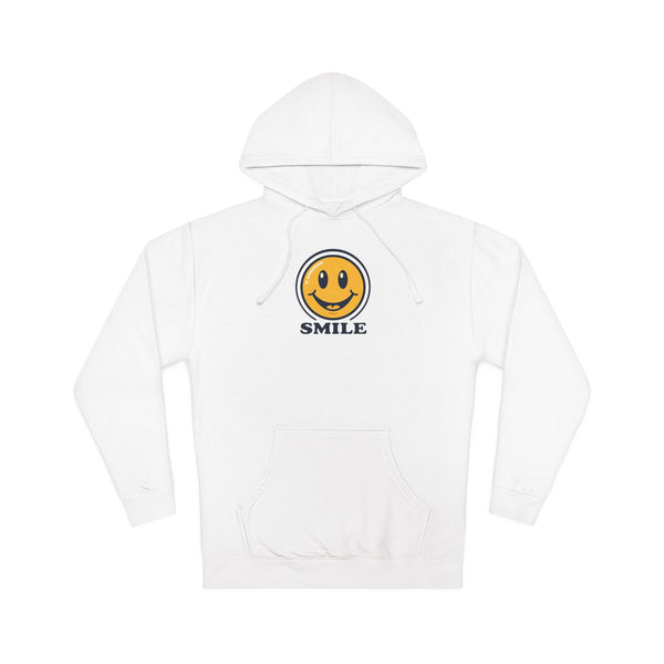 Smile Smiley Face Hoodie — Retro Yellow Emoticon Graphic Pullover