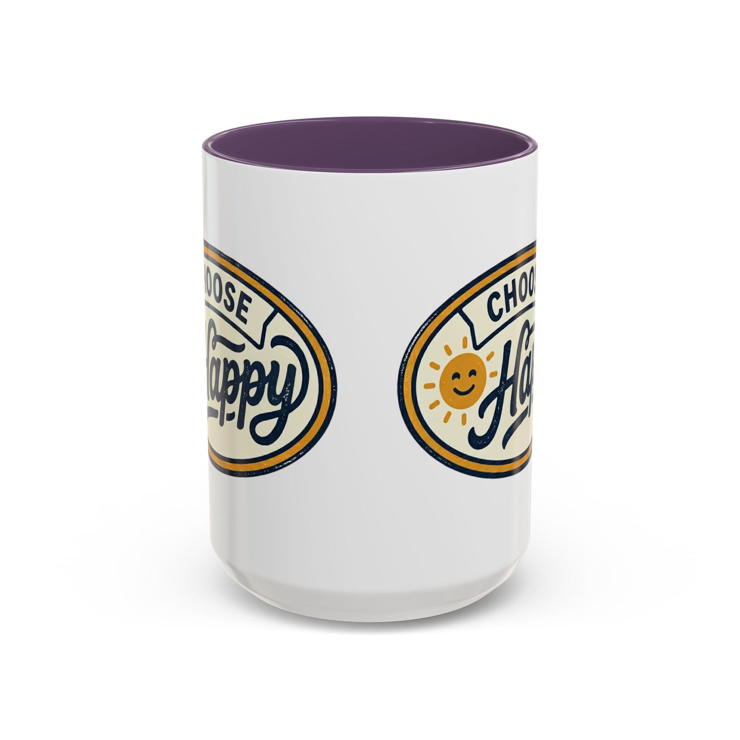 Choose Happy Coffee Mug — Inspirational Ceramic Accent Mug (11/15oz)