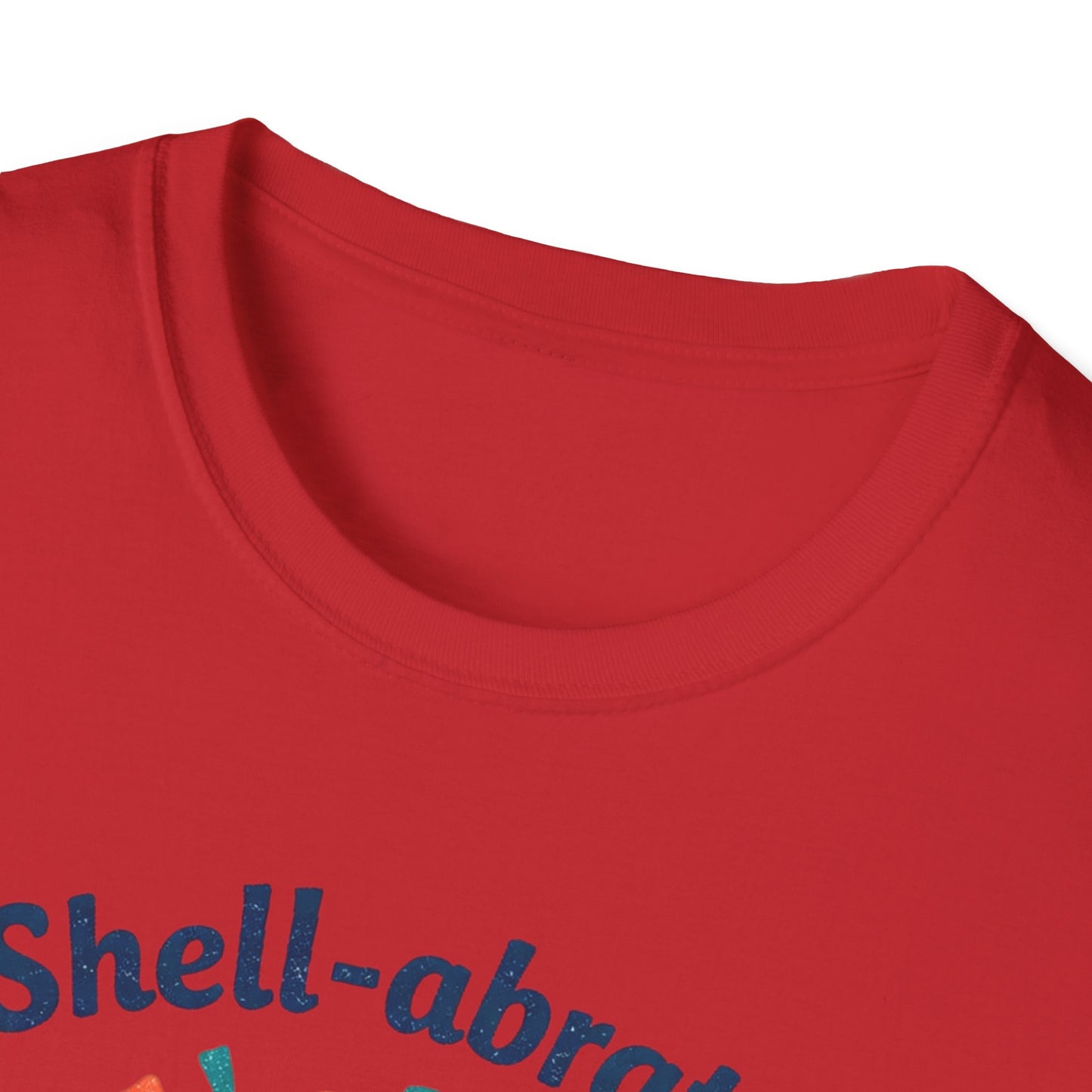 Shell-abrate Happy Seashell T-Shirt — "life's little moments" Cute Beach Graphic Tee