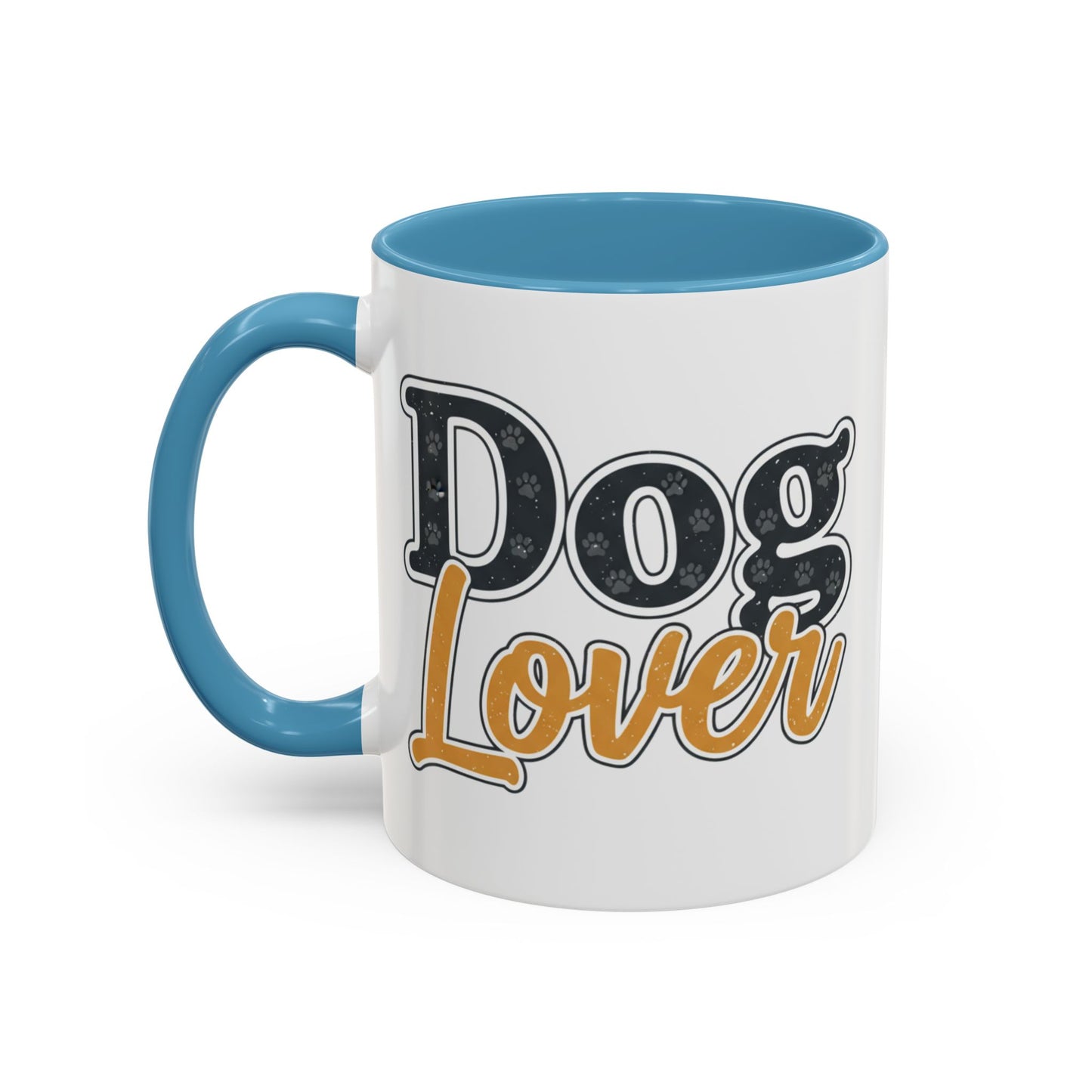 Dog Lover Accent Coffee Mug — 'Dog Lover' 11/15oz Ceramic Mug