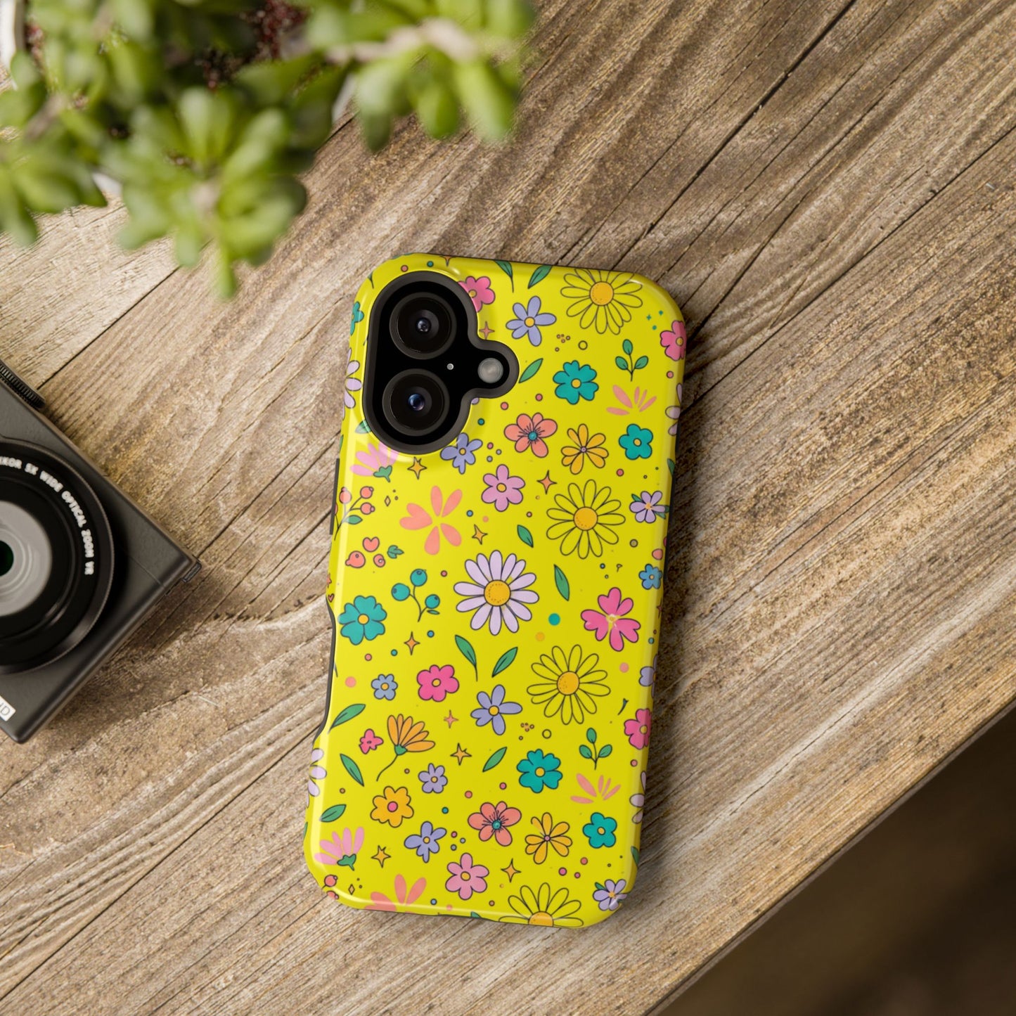 Floral Ditsy Phone Case — Magnetic Impact-Resistant Protective Cover
