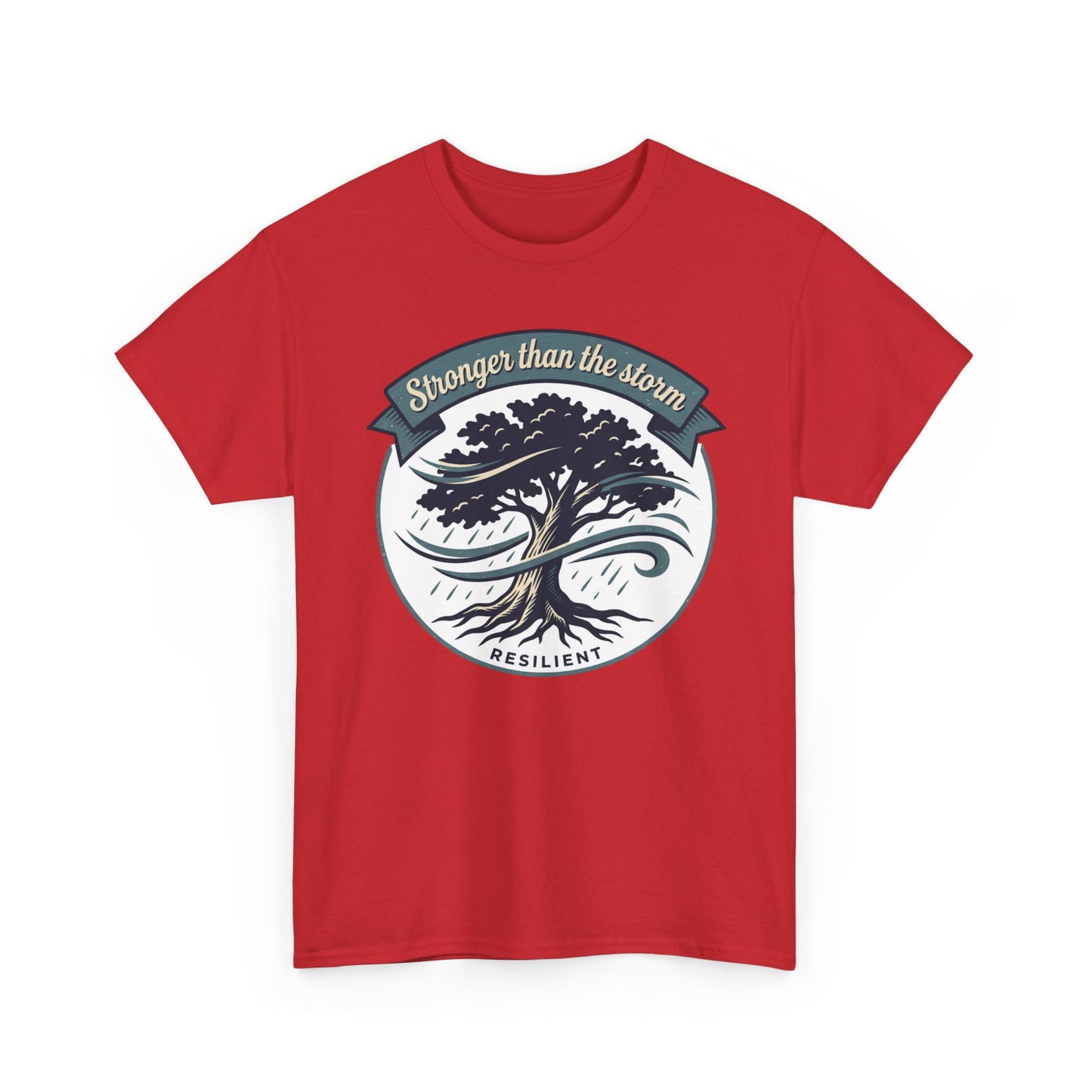 Resilient Tree T‑Shirt — "Stronger Than the Storm" Inspirational Tee