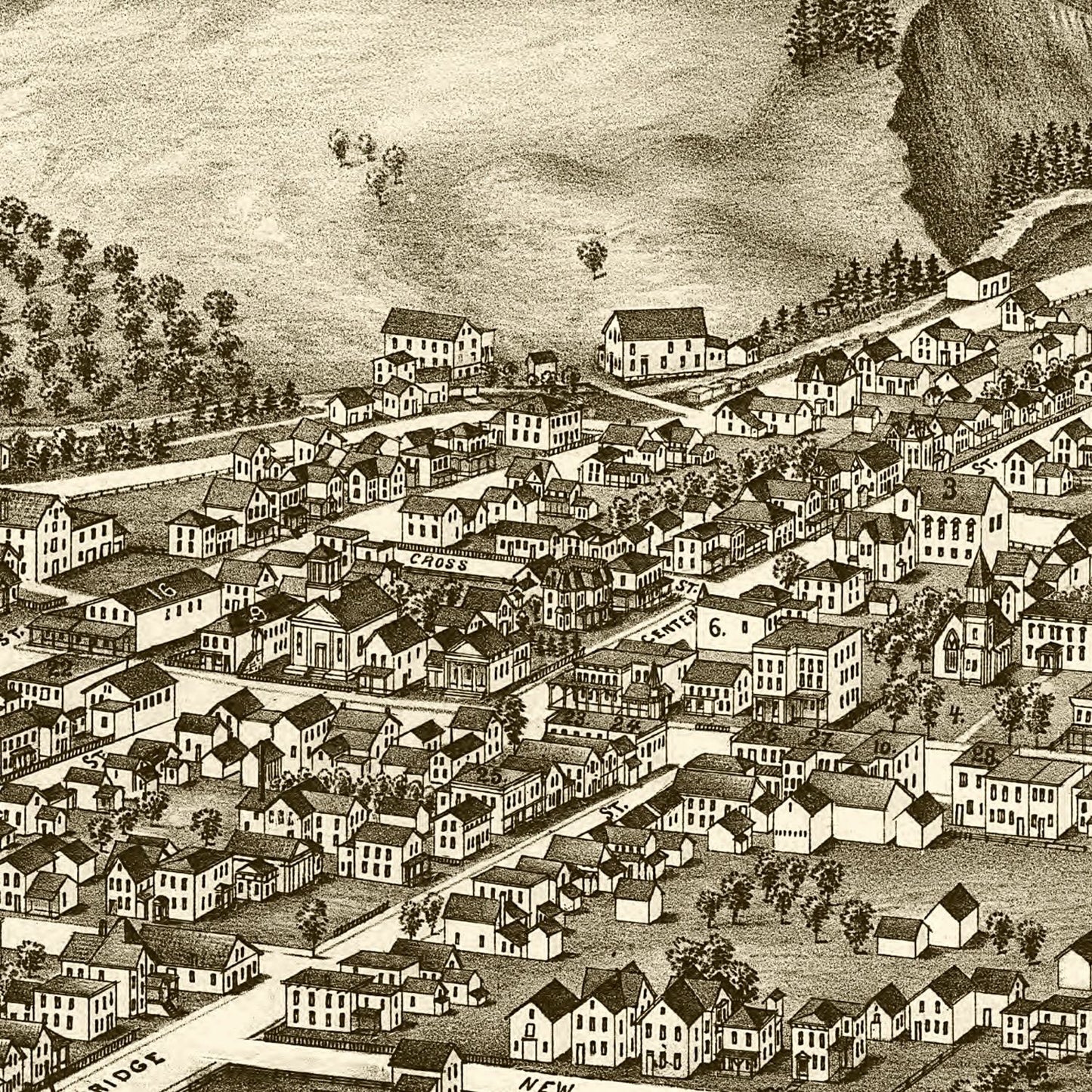 Vintage Map of St. Johnsville, New York 1890