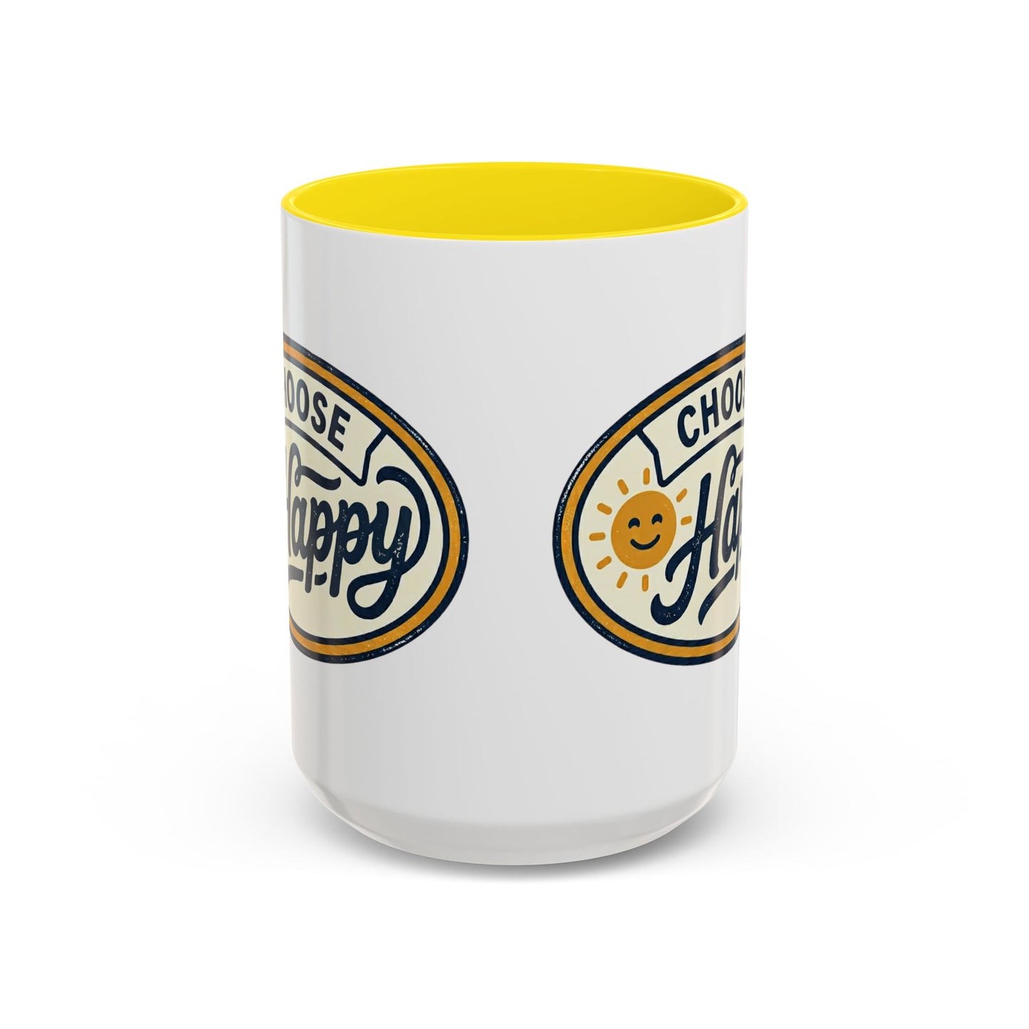 Choose Happy Coffee Mug — Inspirational Ceramic Accent Mug (11/15oz)
