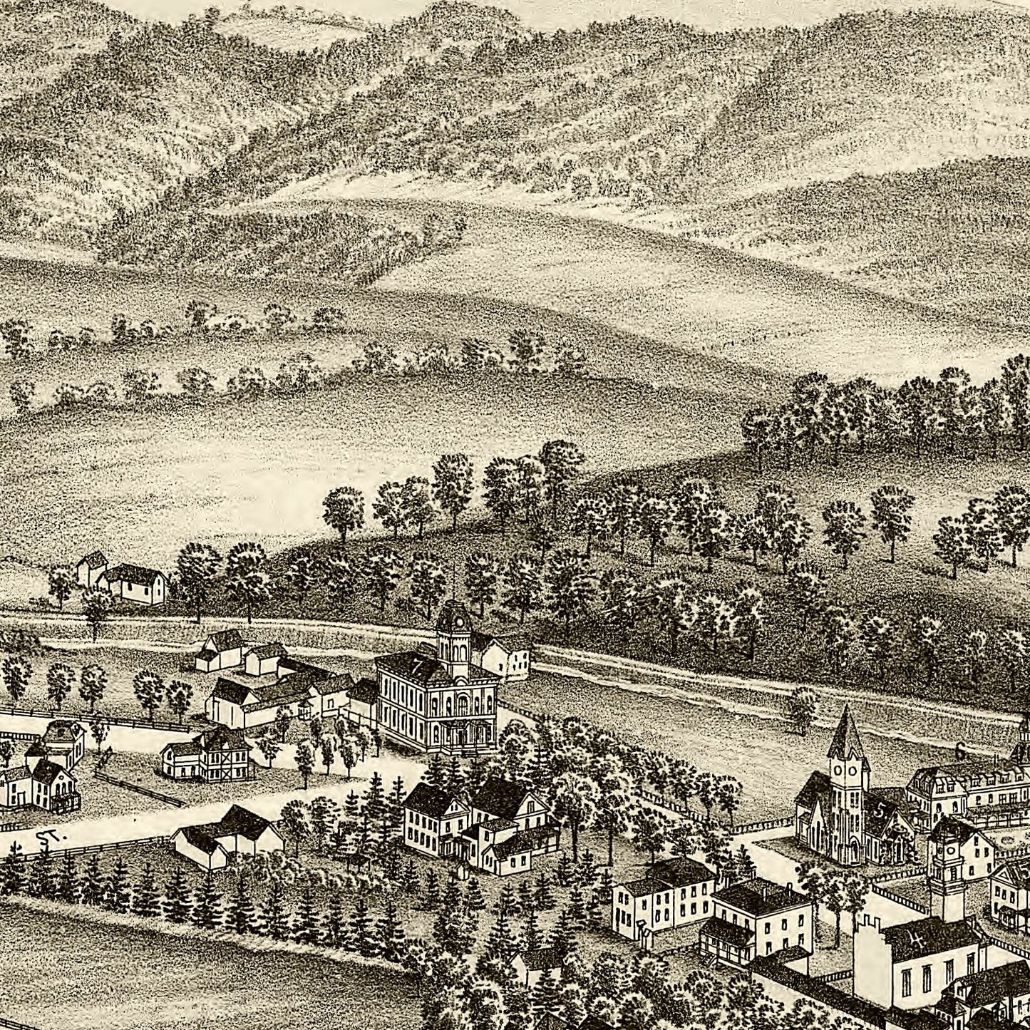 Vintage Map of Salem, New York 1889