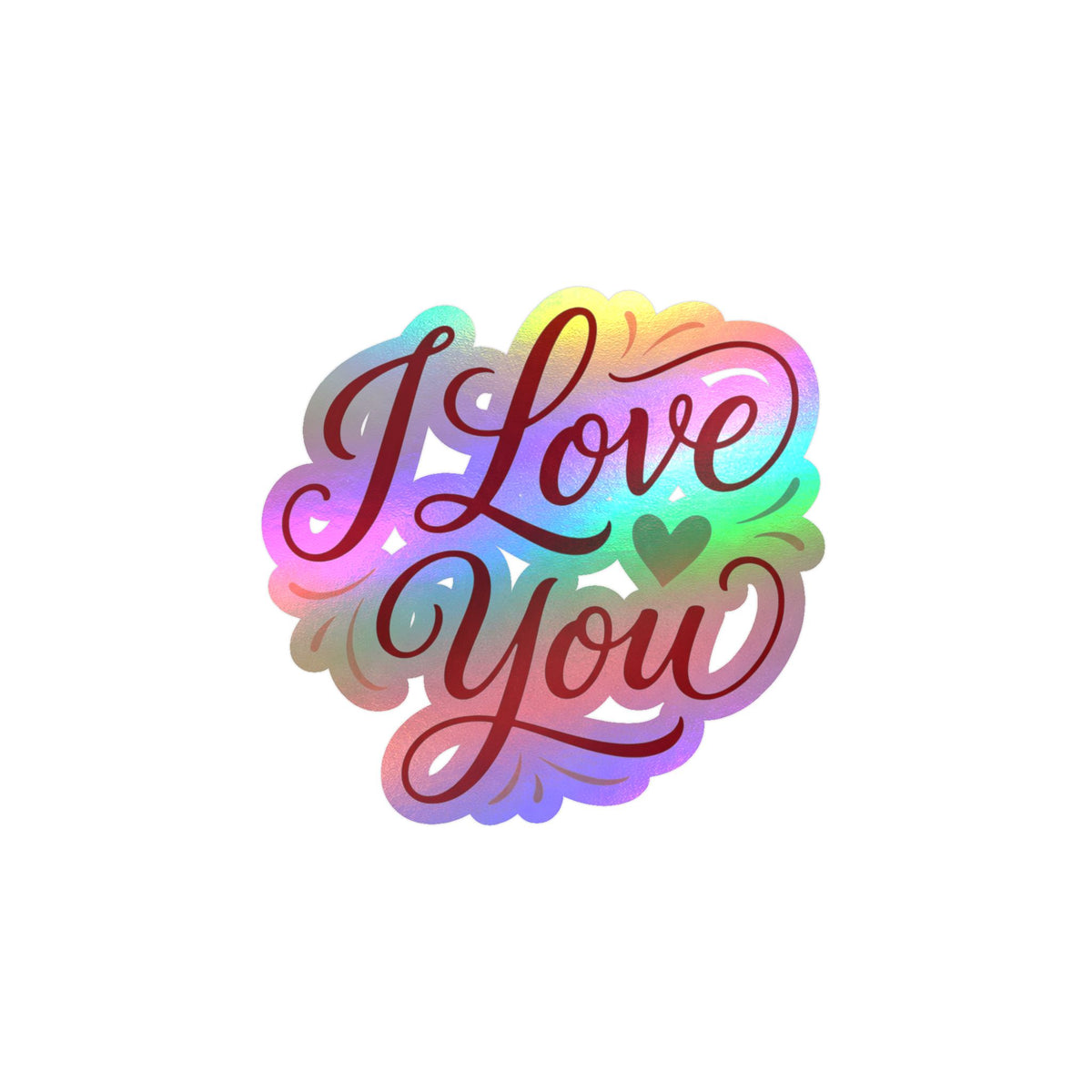 I Love You Vinyl Decal