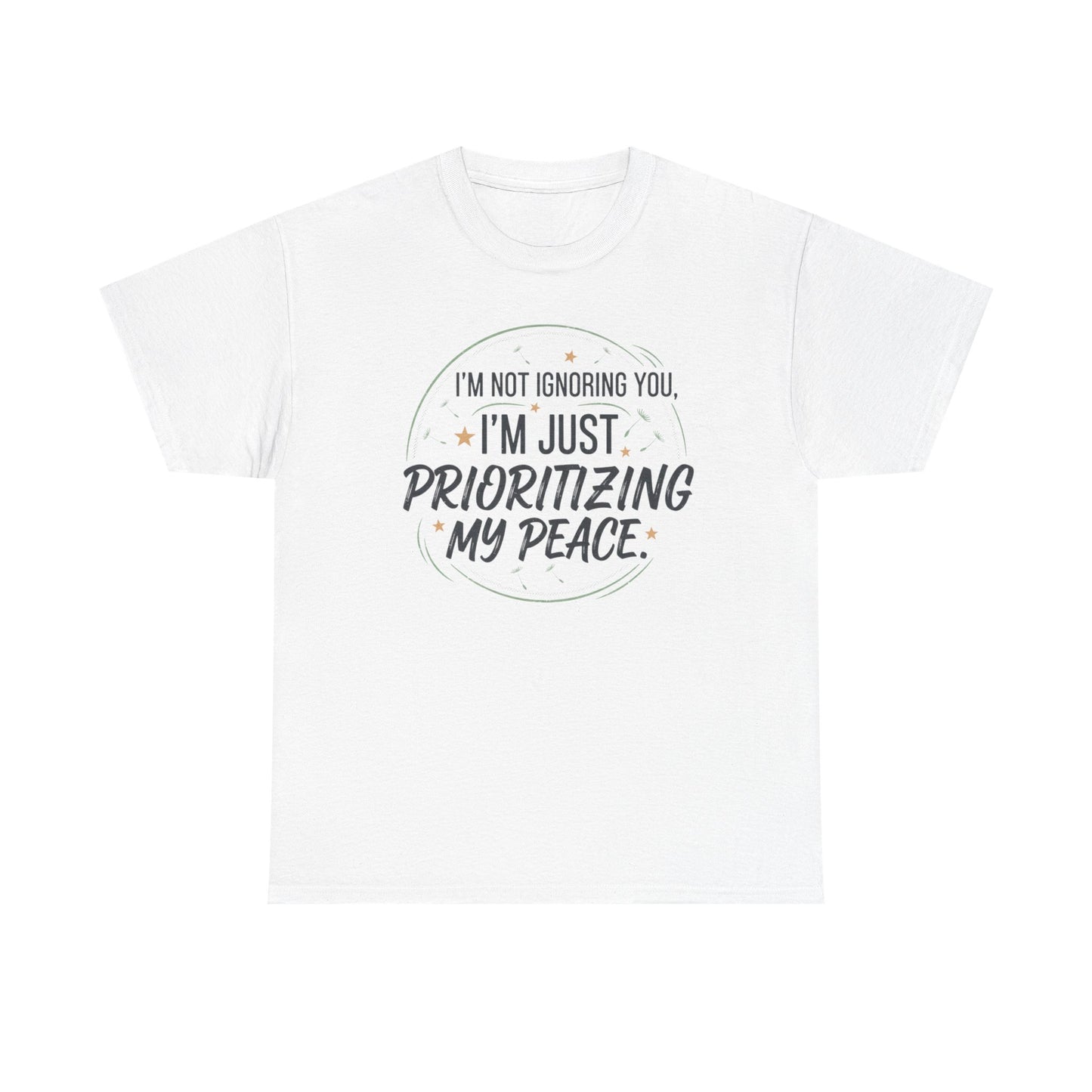 Prioritizing My Peace T-Shirt | Self Care Quote Tee