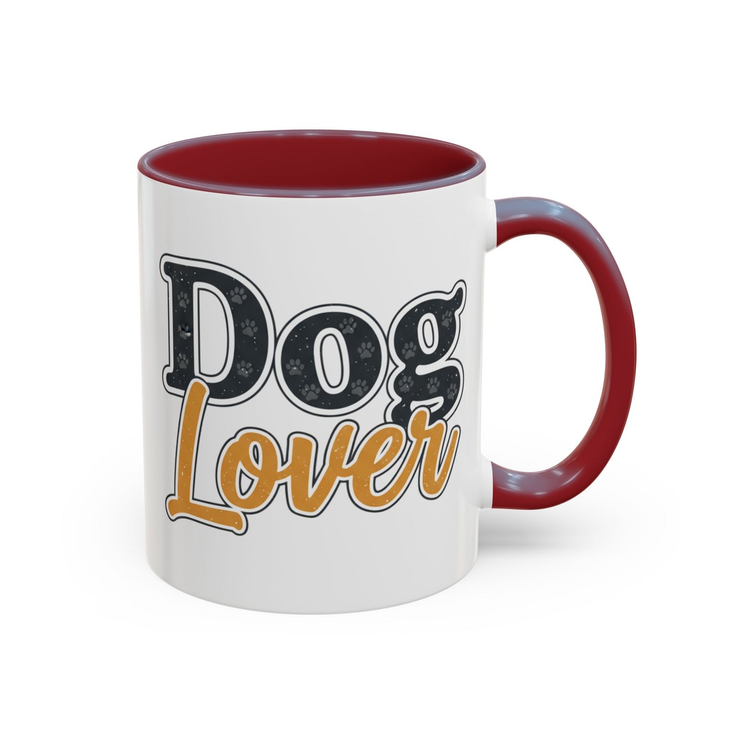 Dog Lover Accent Coffee Mug — 'Dog Lover' 11/15oz Ceramic Mug