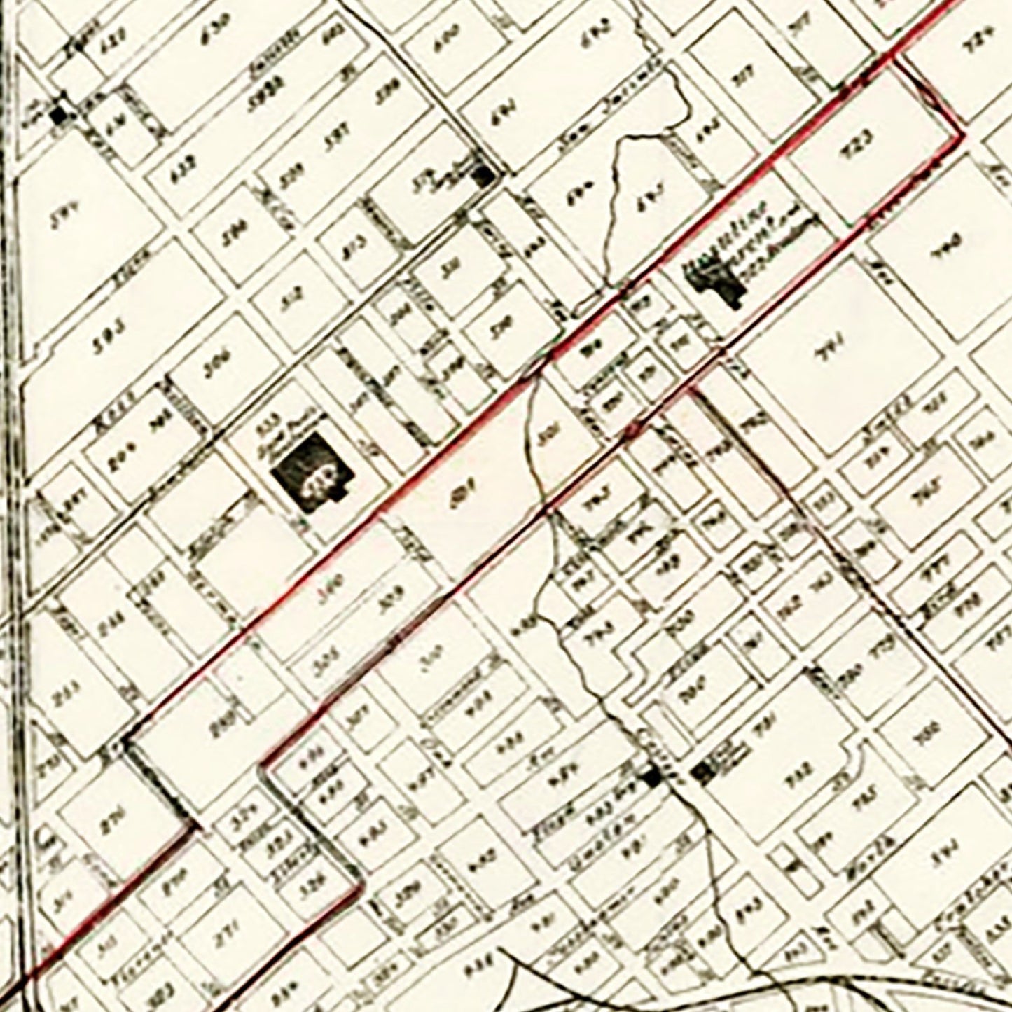 Vintage Map of Dallas, Texas 1901