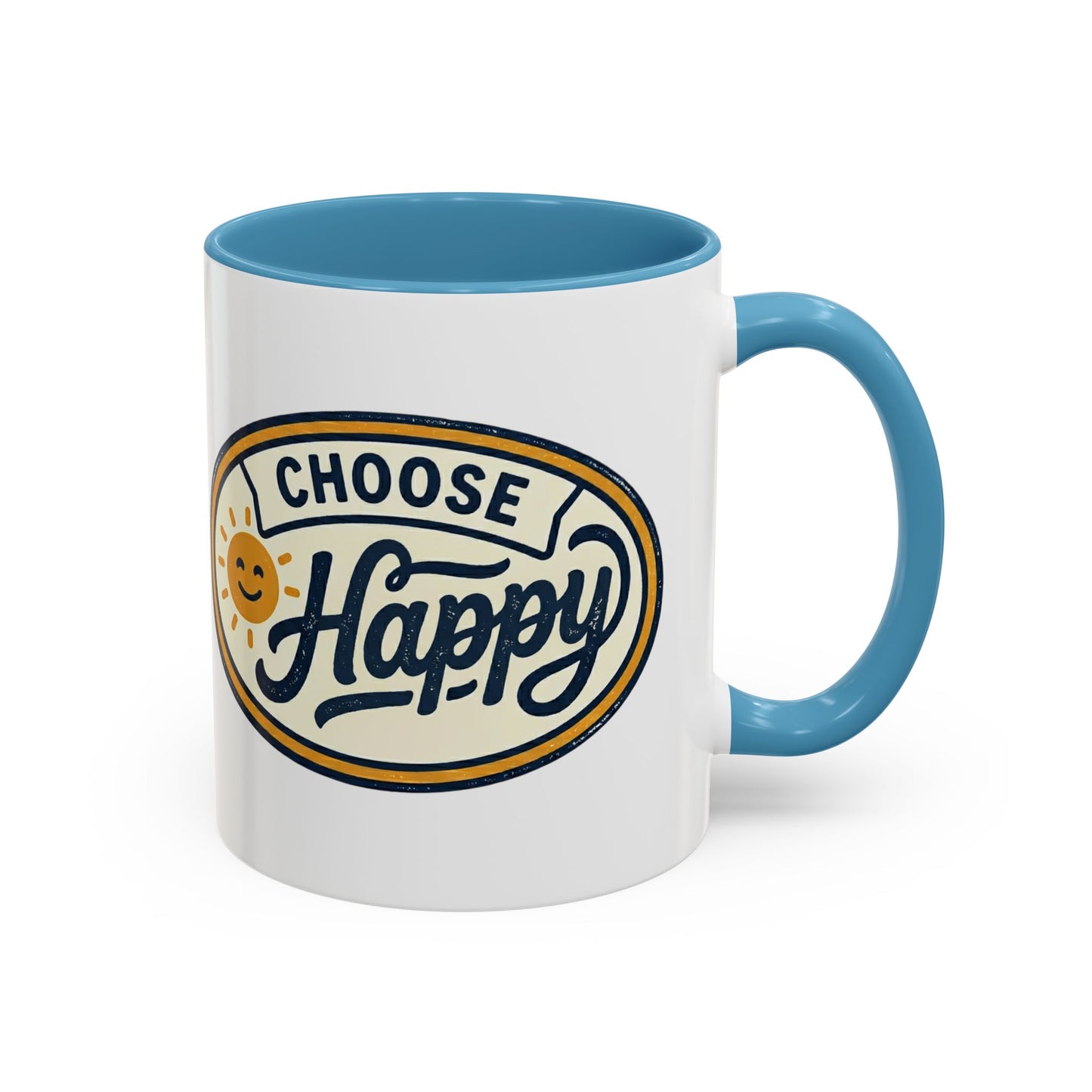 Choose Happy Coffee Mug — Inspirational Ceramic Accent Mug (11/15oz)