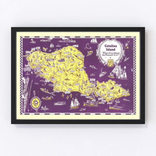 Vintage Catalina Island Map 1931