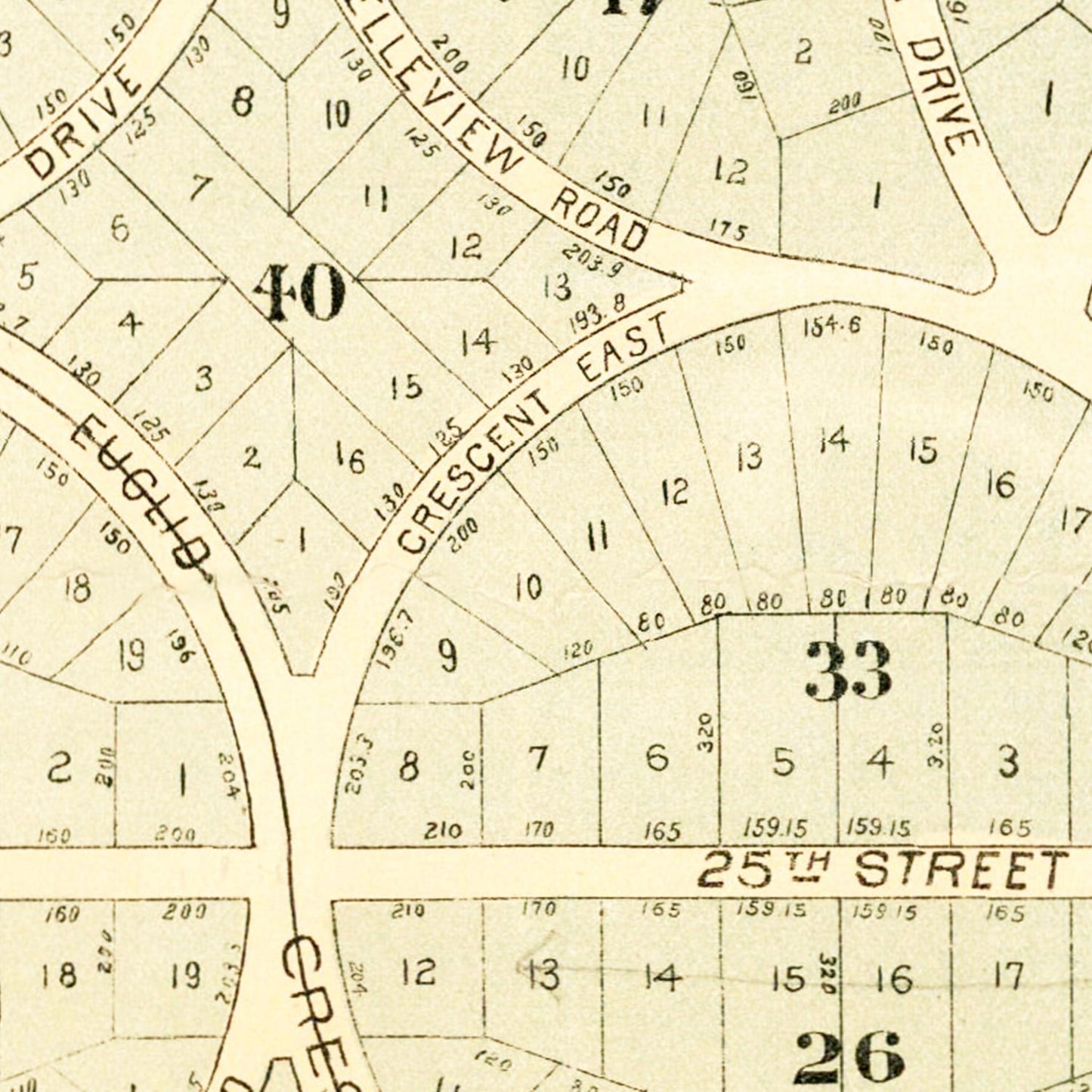 Vintage Map of San Antonio Heights, California 1887