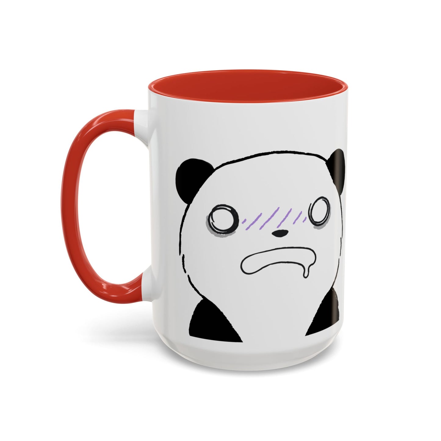 Just Give Me My Coffee!!! Accent Mug — Panda Coffee Lover Gift (11/15oz)