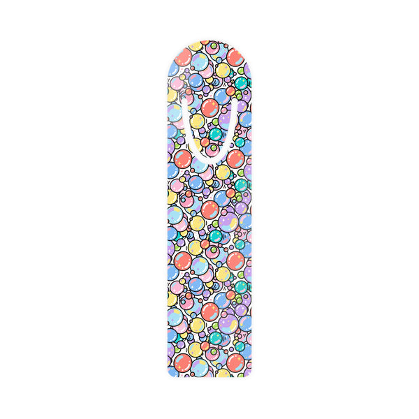 Bubble Pattern Bookmark — Colorful Pastel Bubbles Reading Bookmark