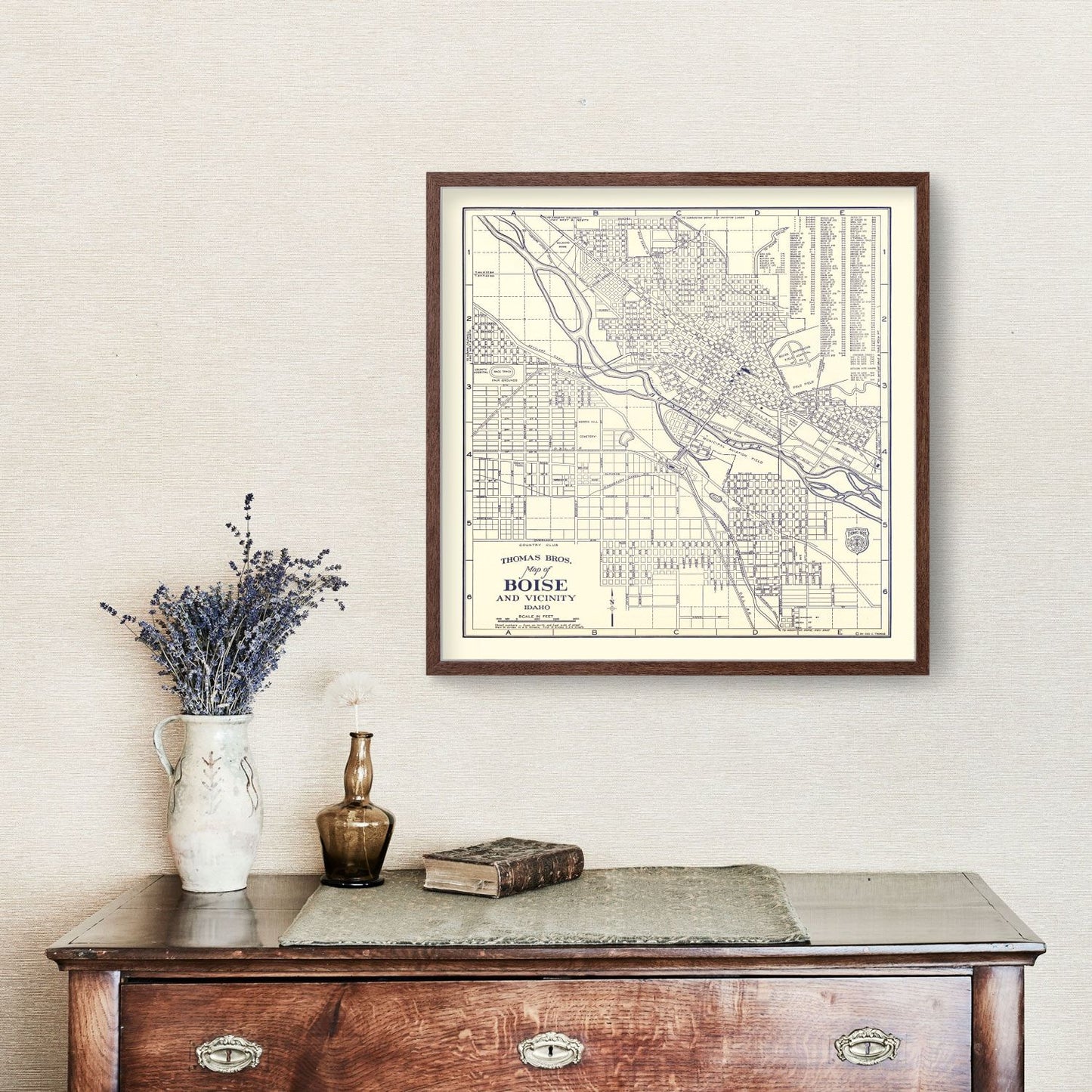 Vintage Map of Boise, Idaho 1920