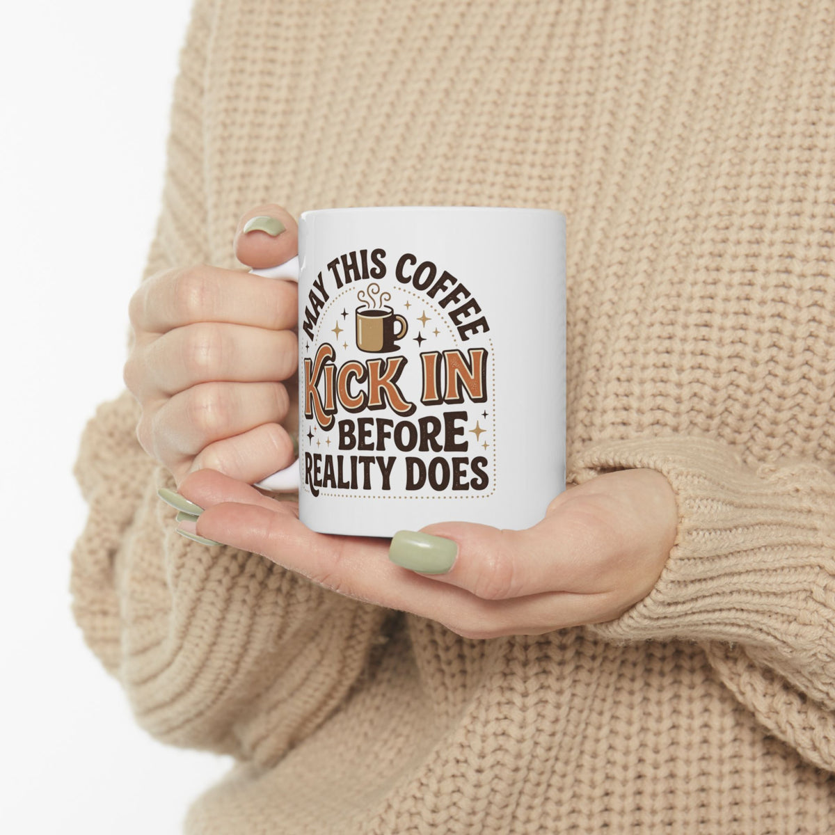May This Coffee Kick In Mug | Fall Coffee Ceramic Mug