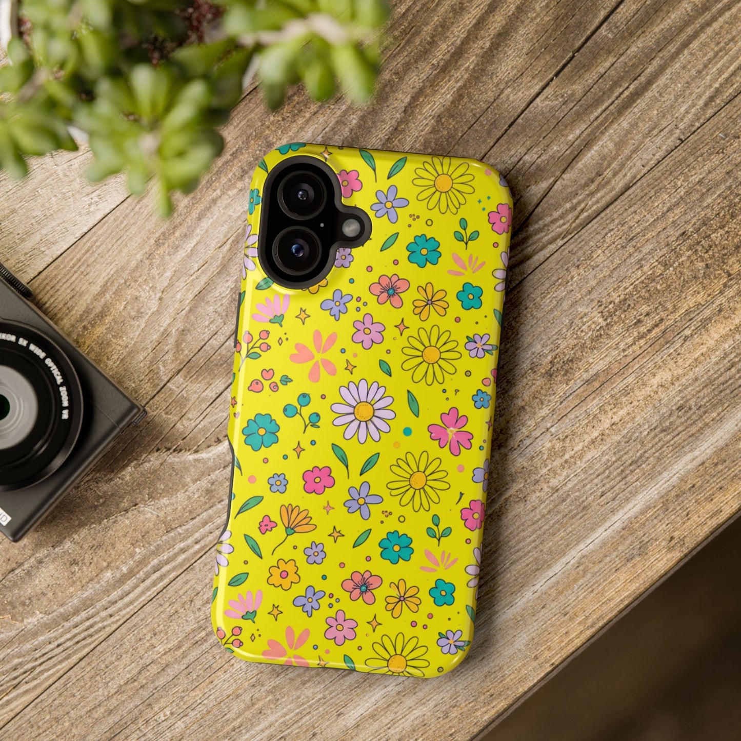 Floral Ditsy Phone Case — Magnetic Impact-Resistant Protective Cover