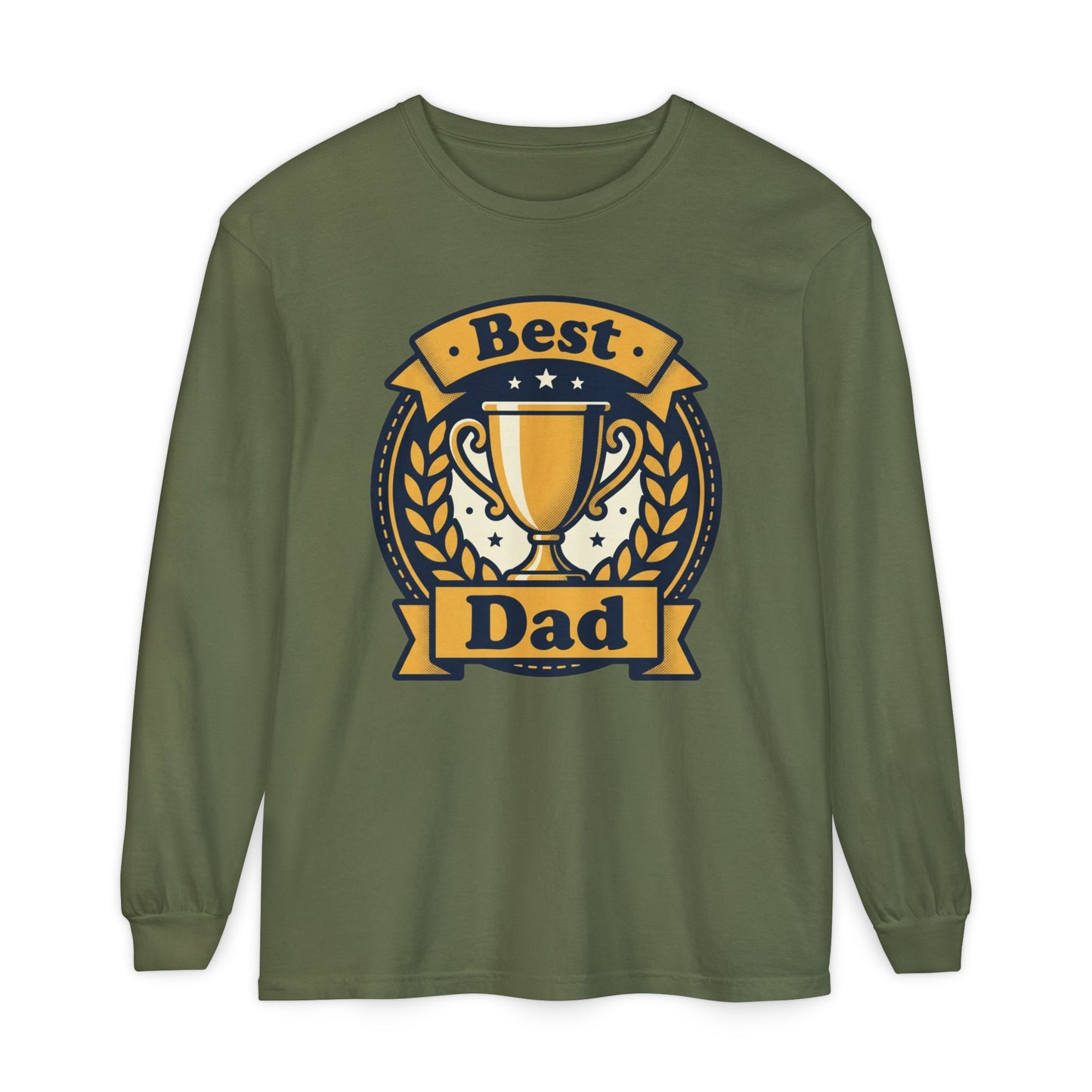 Best Dad Trophy Long Sleeve T-Shirt — Father’s Day Gift