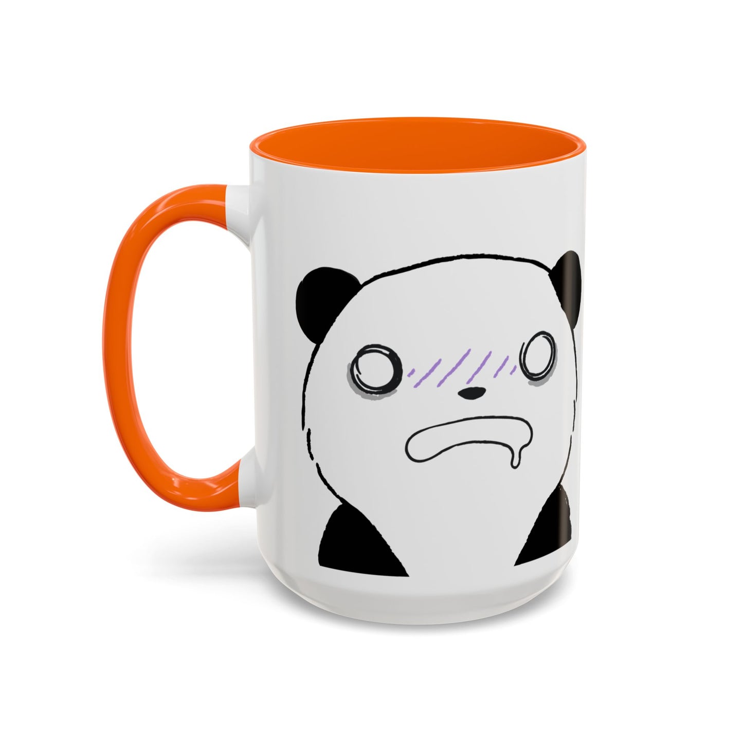 Just Give Me My Coffee!!! Accent Mug — Panda Coffee Lover Gift (11/15oz)