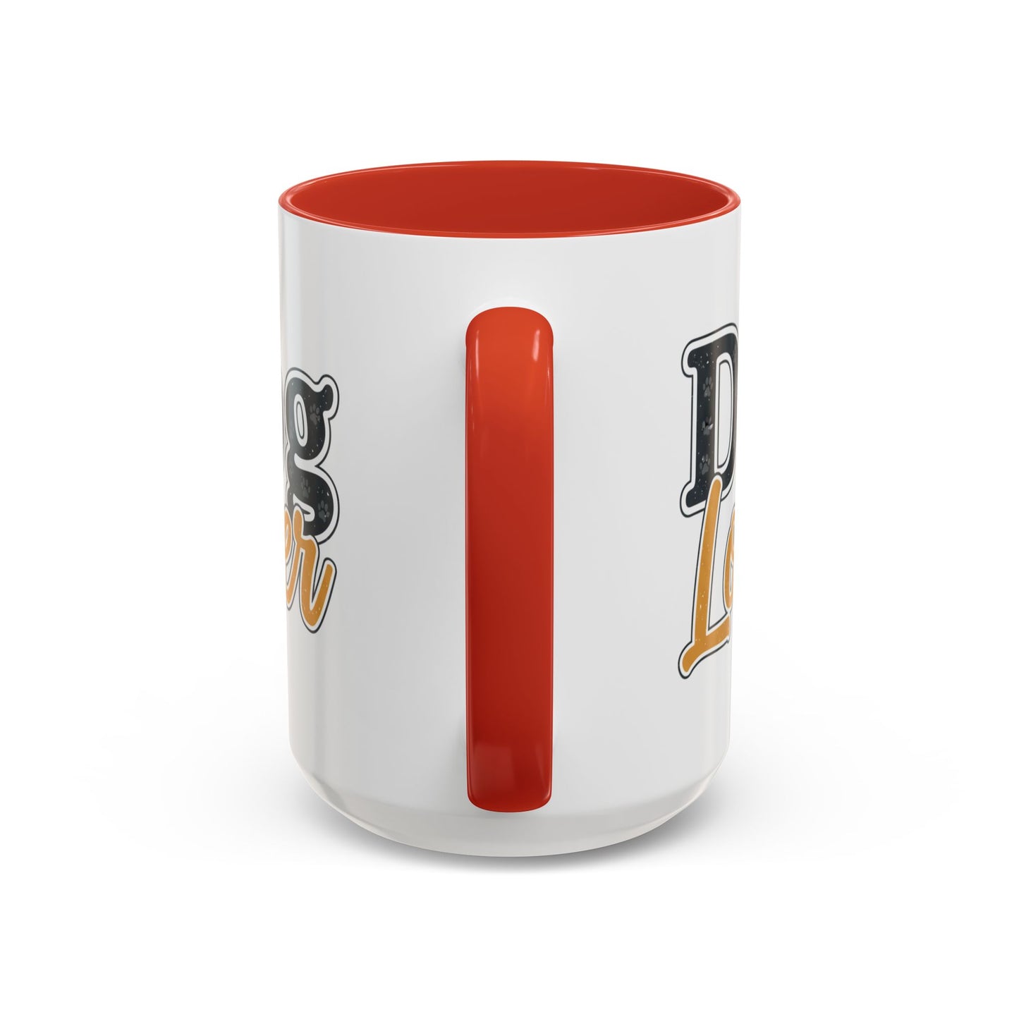 Dog Lover Accent Coffee Mug — 'Dog Lover' 11/15oz Ceramic Mug