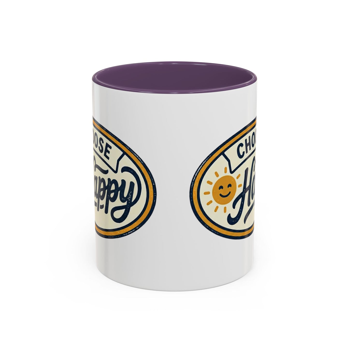 Choose Happy Coffee Mug — Inspirational Ceramic Accent Mug (11/15oz)