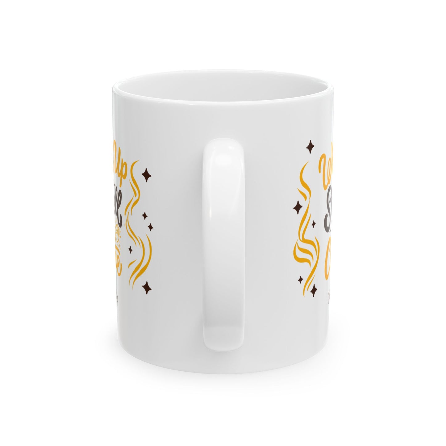 Inspirational Ceramic Mug — "Wake Up & Slay" Motivational Coffee Cup (11oz/15oz)