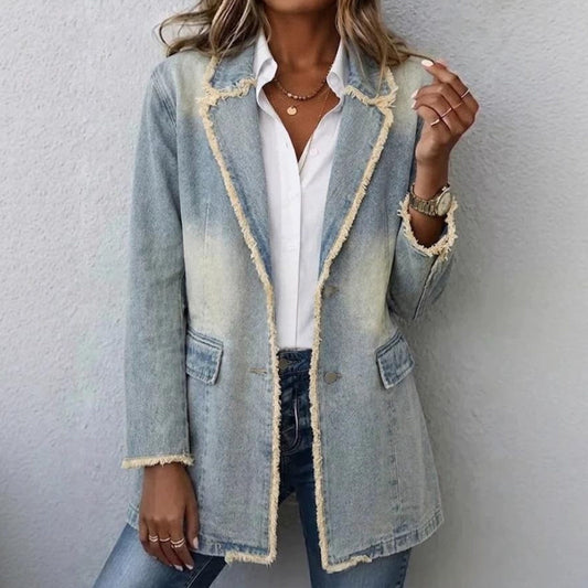 Women's Vintage American-Style Loose Denim Jacket