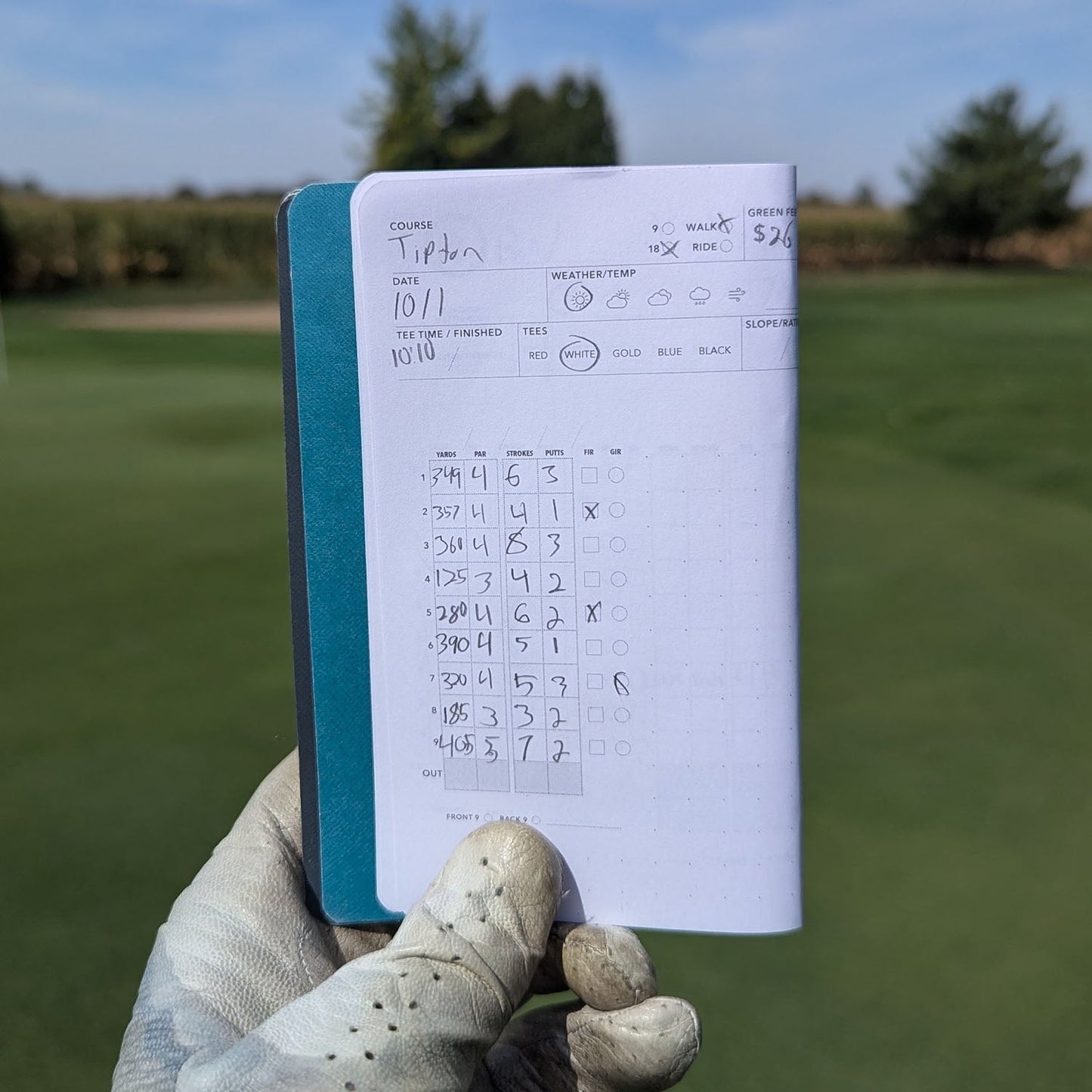 Pocket Golf Log Book | Track Scores & Stats