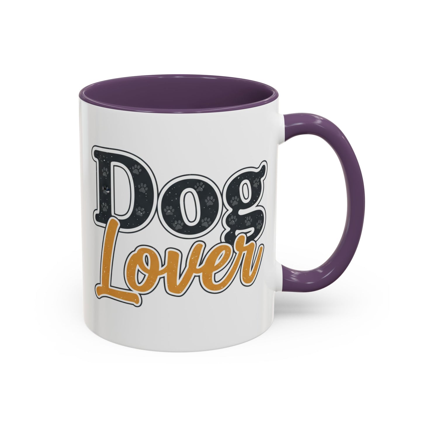 Dog Lover Accent Coffee Mug — 'Dog Lover' 11/15oz Ceramic Mug