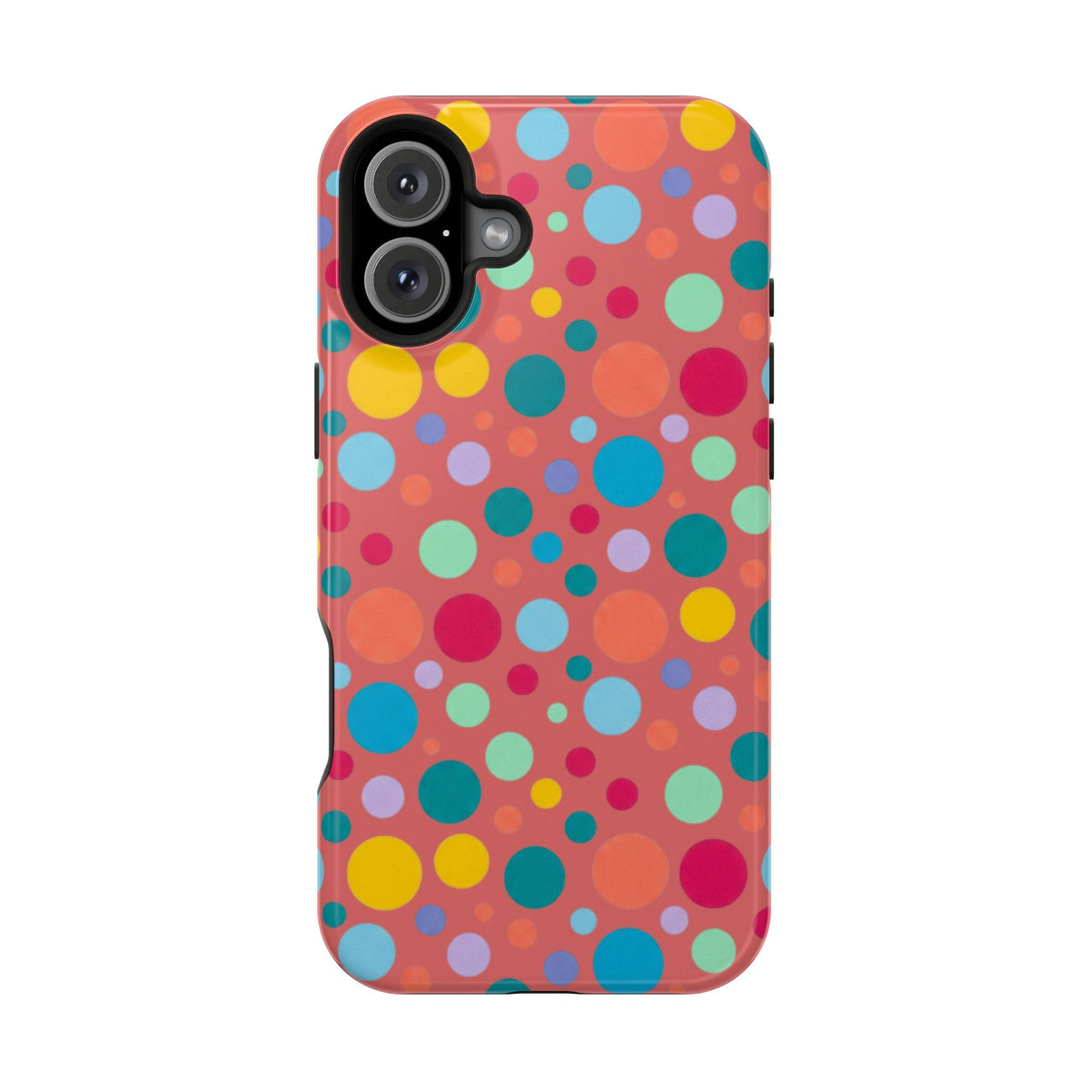 Colorful Polka Dot Magnetic Phone Case — Impact-Resistant, Vibrant Retro Dots