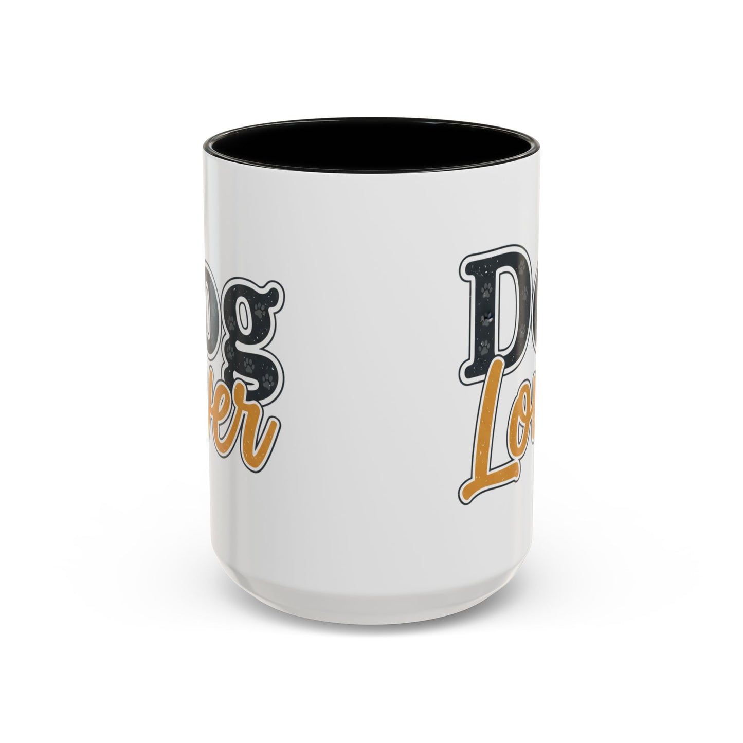 Dog Lover Accent Coffee Mug — 'Dog Lover' 11/15oz Ceramic Mug